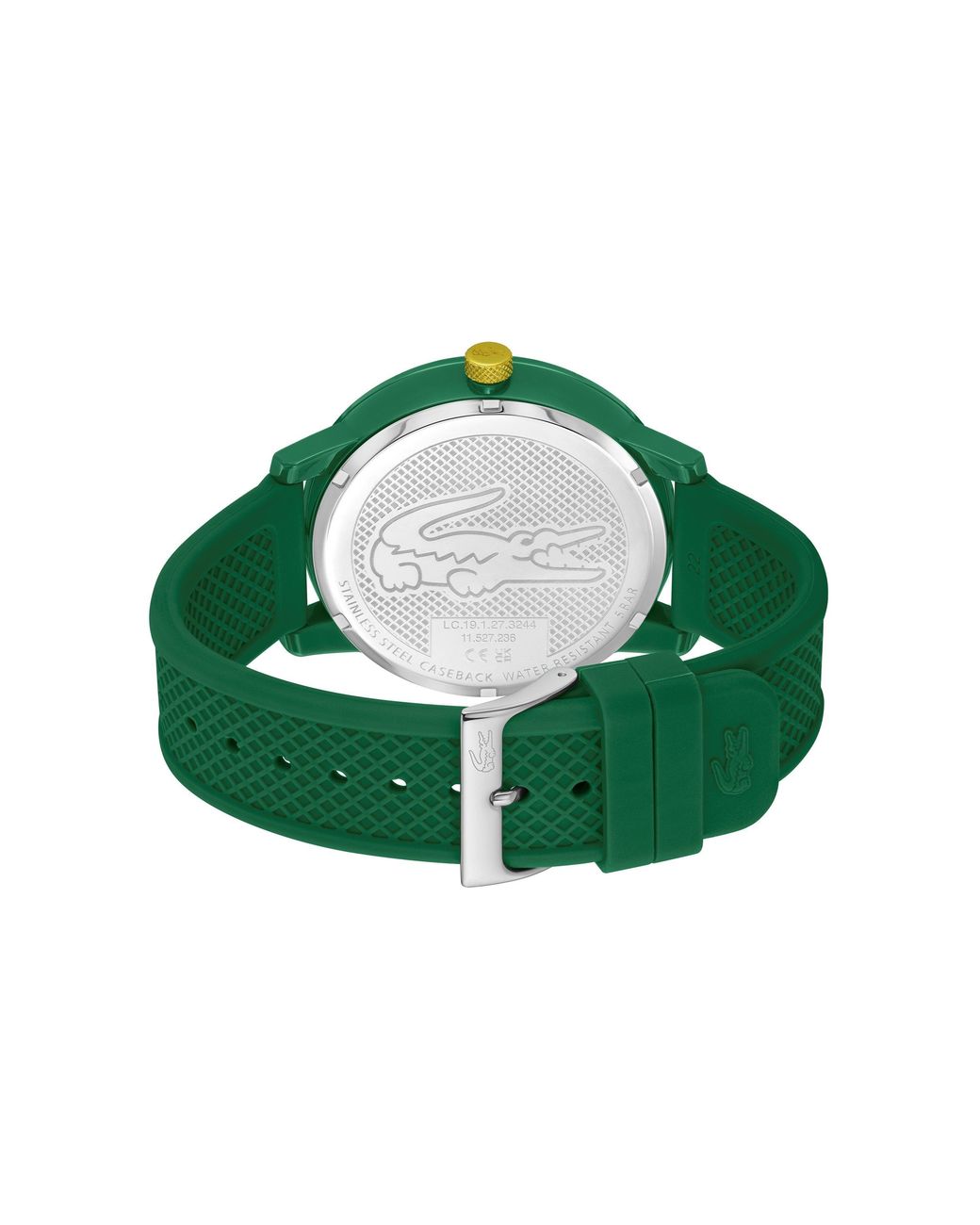 Lacoste Green Gents 12.12 Hero Silicone Strap Watch for men