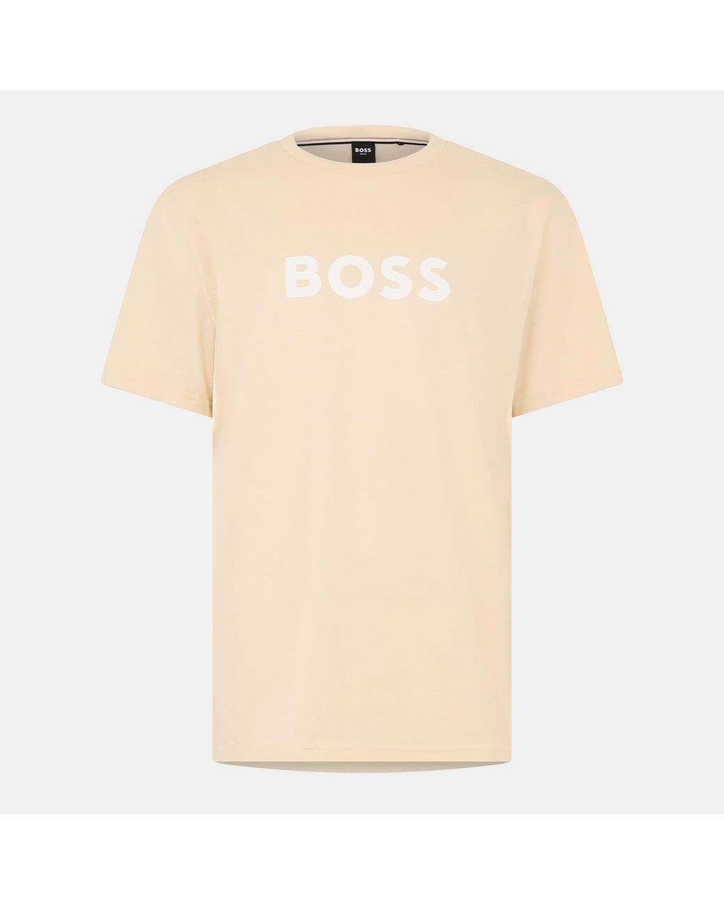 Boss Natural Bodywear Short Sleeve T-Shirt With Logo Print Detail for men