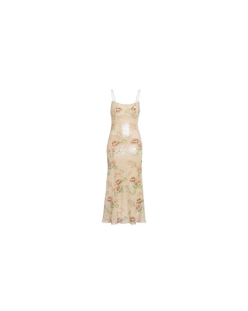 Bardot White Adoni Sequin Mesh Midi Dress