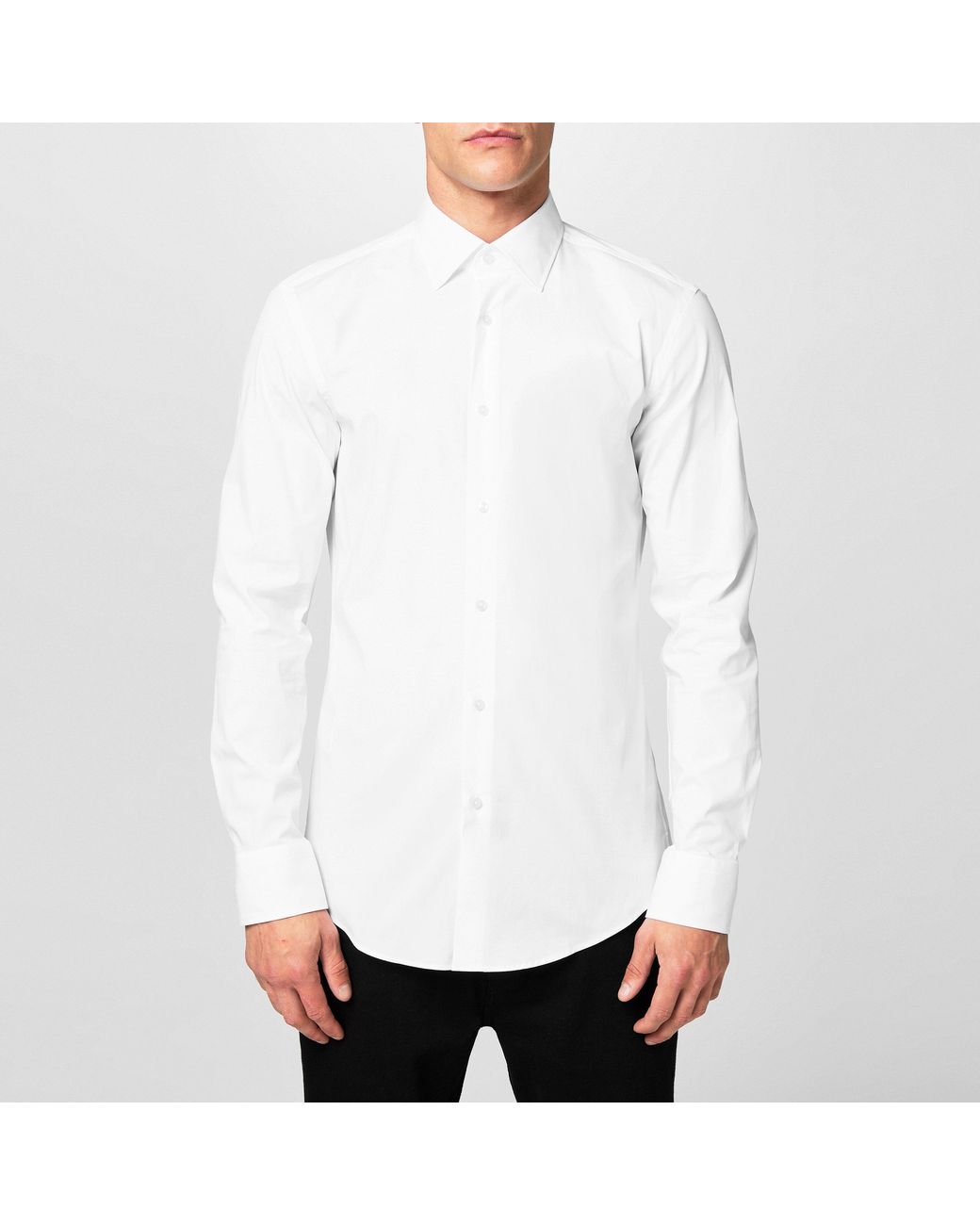 Boss White Hbb Hank Kent Shirt, Precision Tailoring, Comfort for men