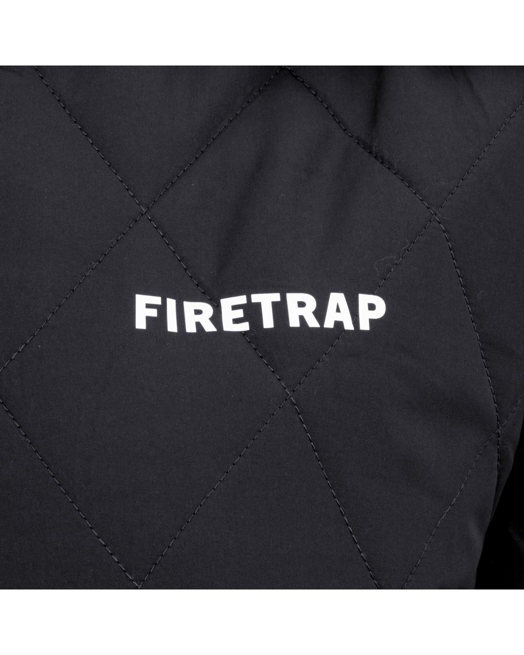 Firetrap Black Long Sleeve Hip Length Quilted Jacket