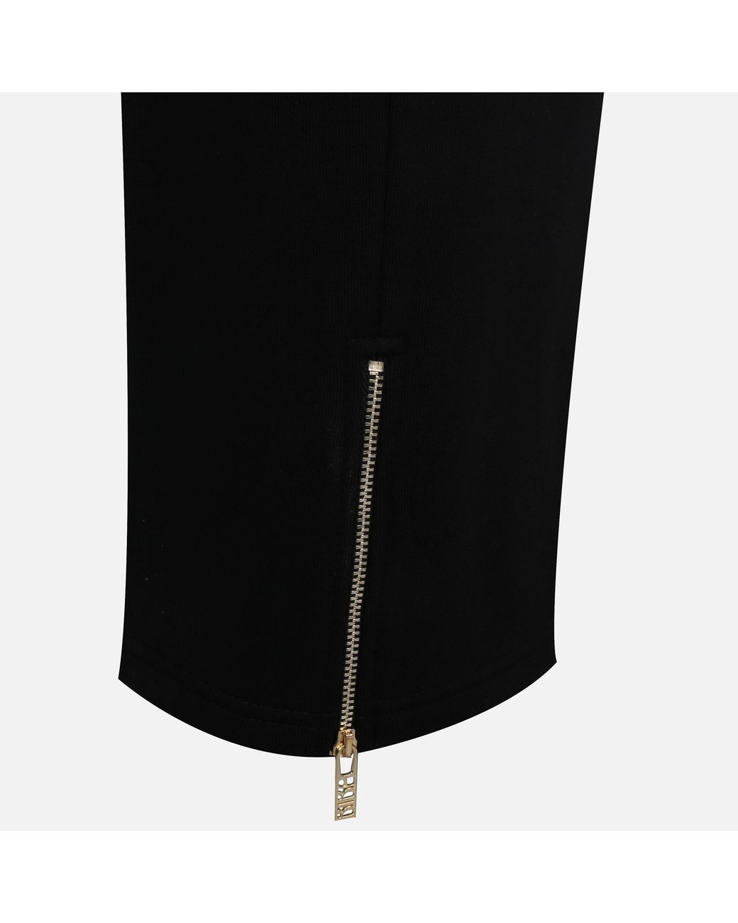 Biba Black Logo Closed Hem Fleece Joggers