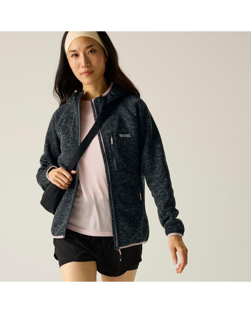 Regatta Blue Newhill Hooded Fleece