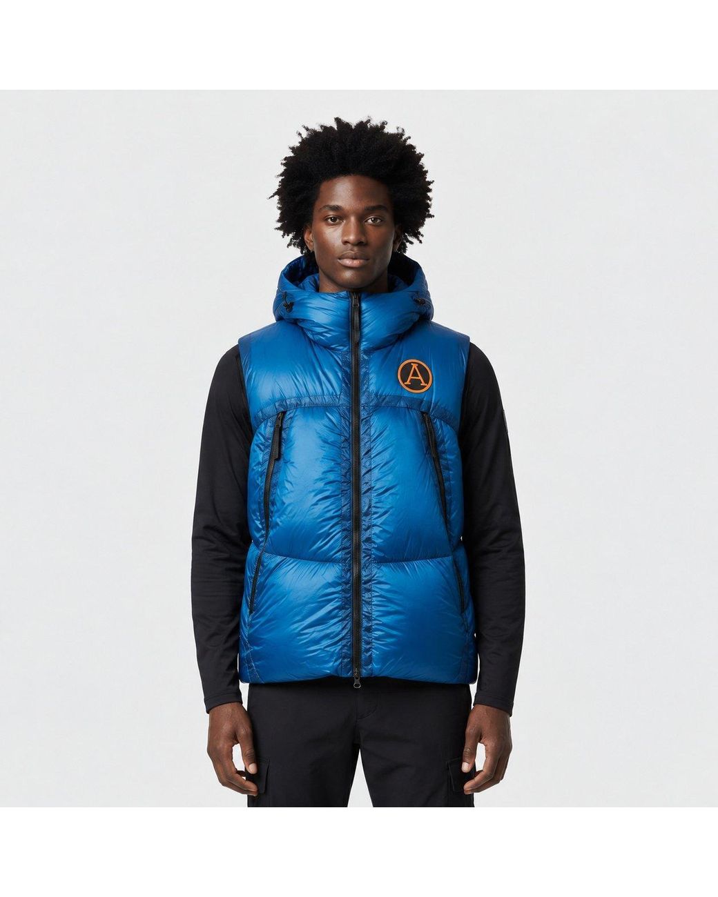 ARCTIC ARMY Blue Cryoshell Insulated Heavyweight Gilet for men