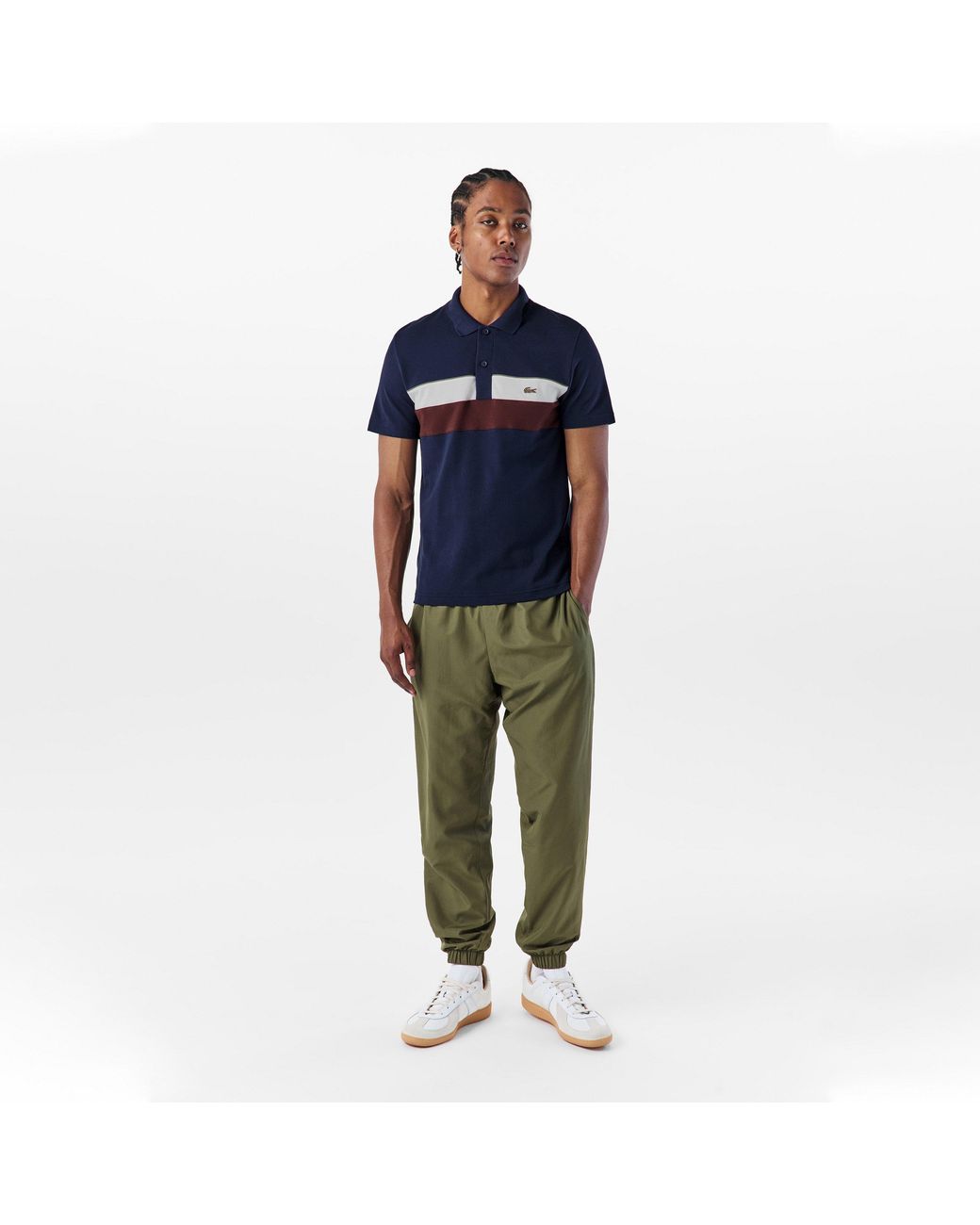 Lacoste Blue Short-Sleeve Polo Shirt for men