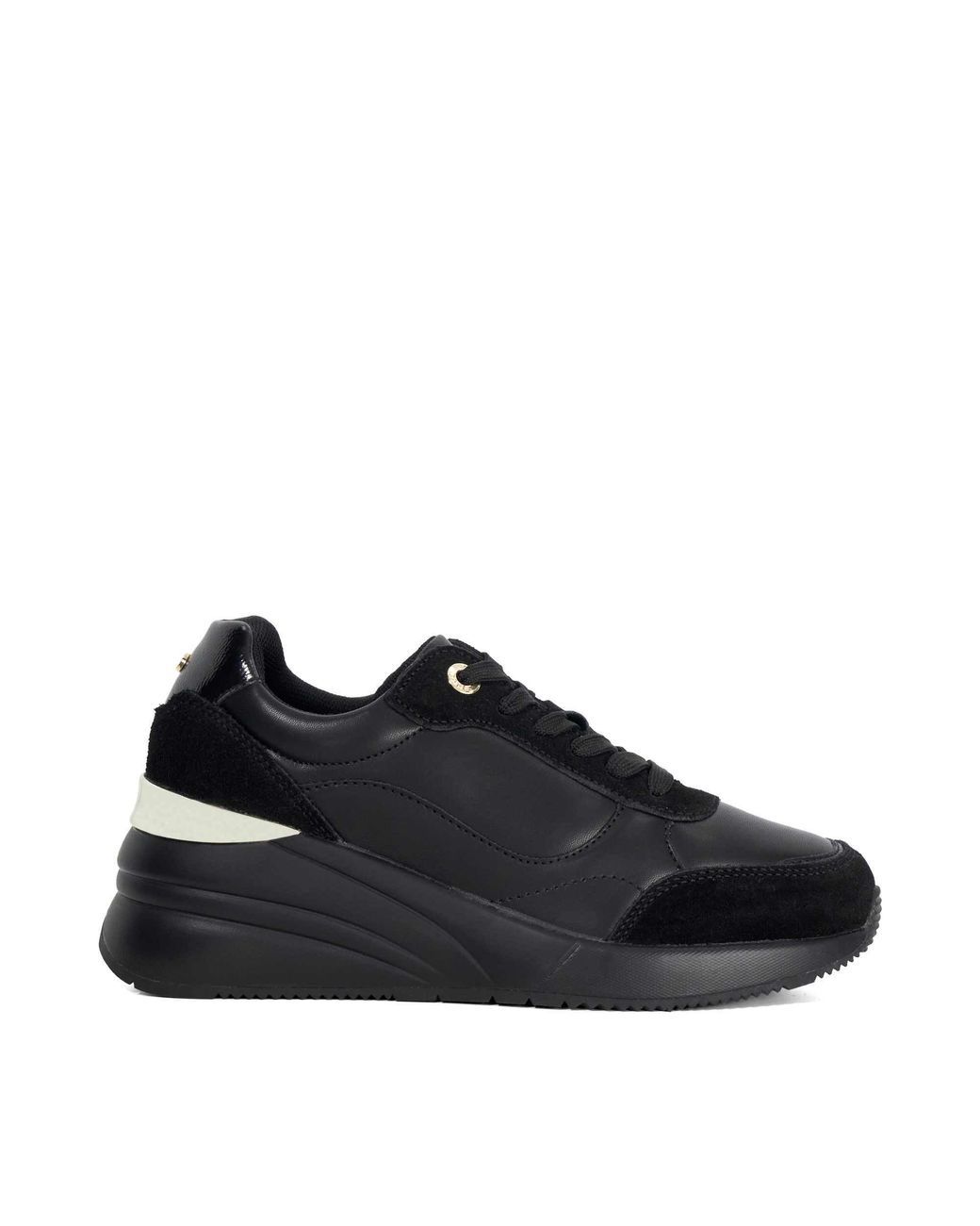 Dune Blue Elatie Hidden Wedge Trainers