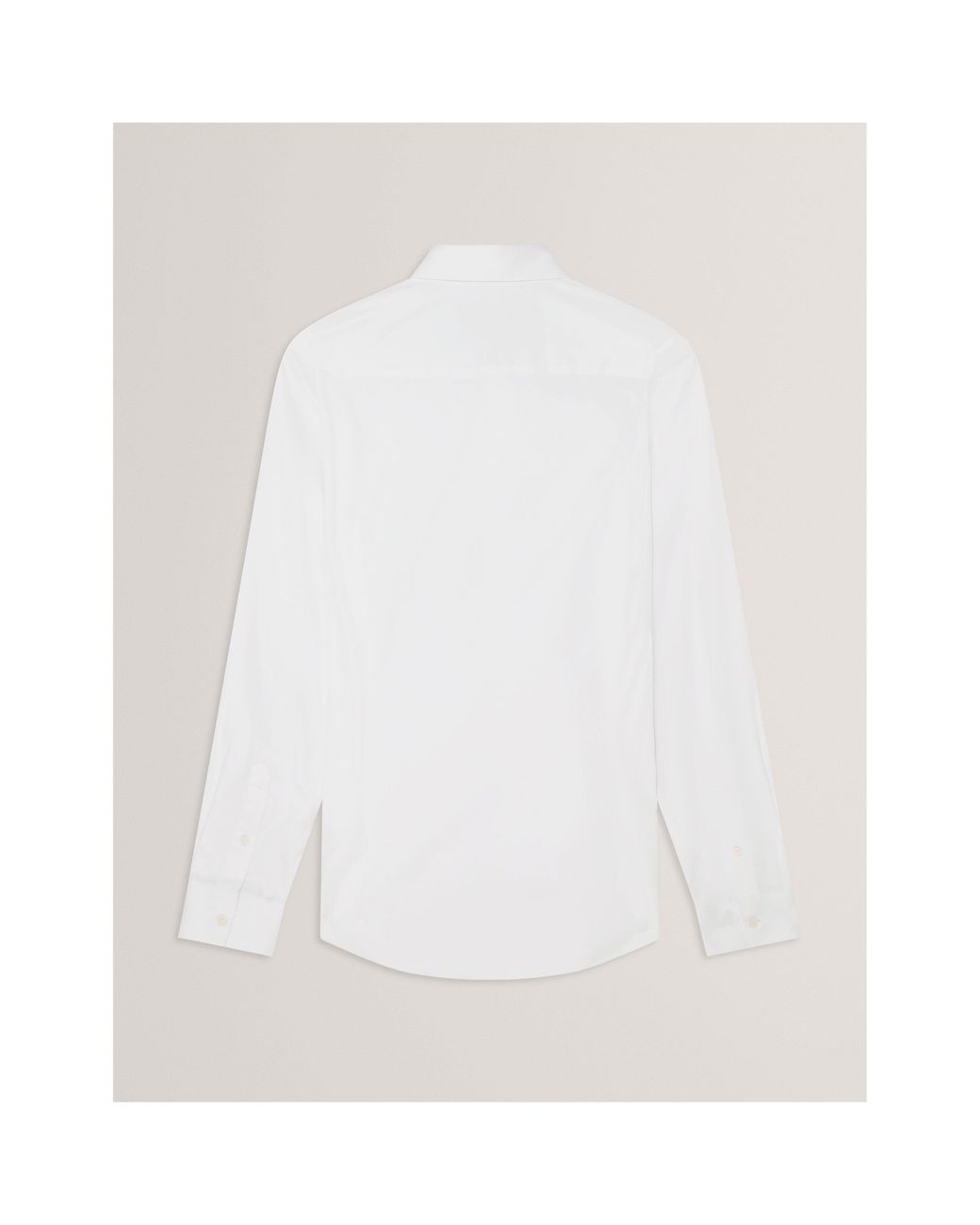 Ted Baker White Long-Sleeve Cotton Shirt for men