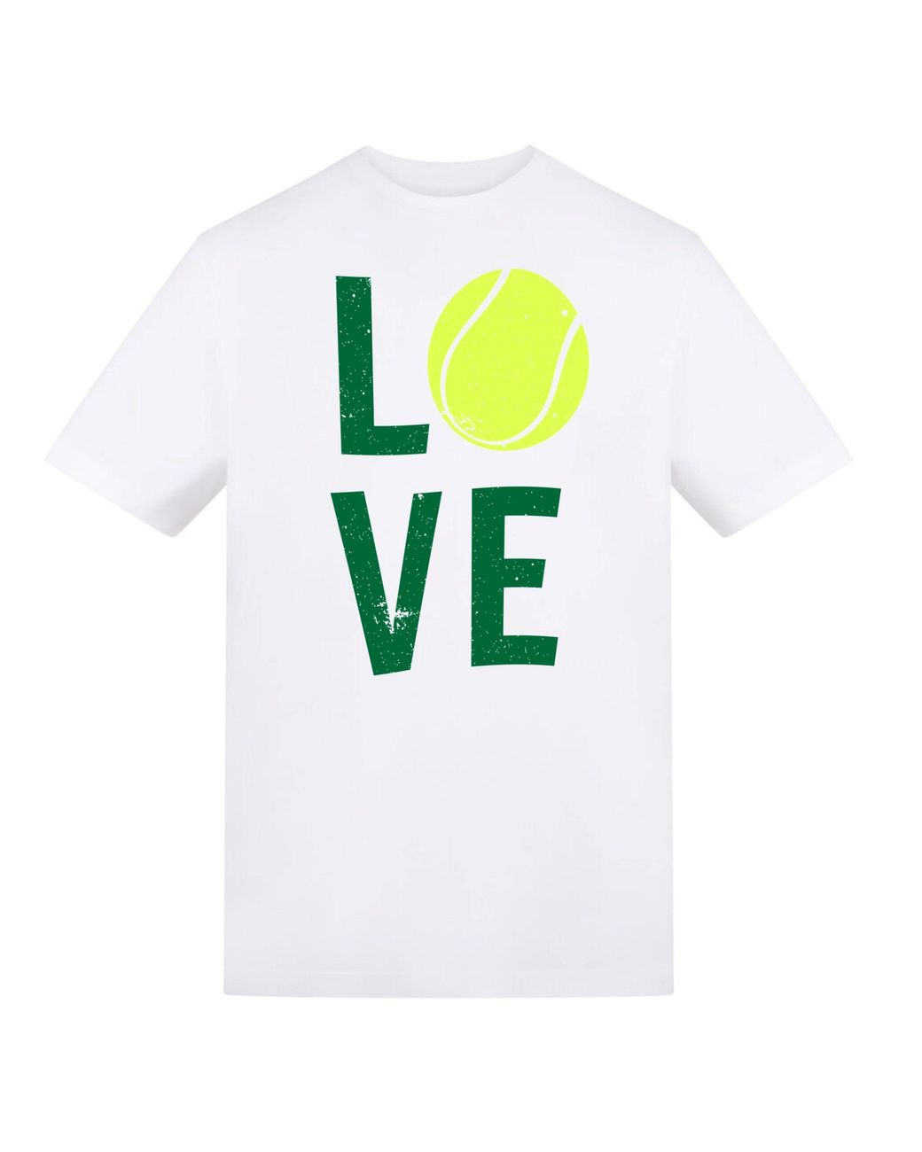 AWD White Adults Printed Tennis Tee