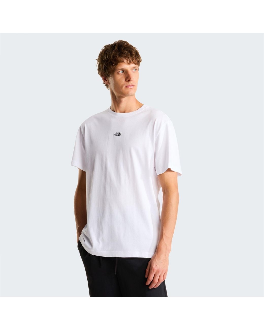 The North Face White Tnf Ess Central Logo Tee for men