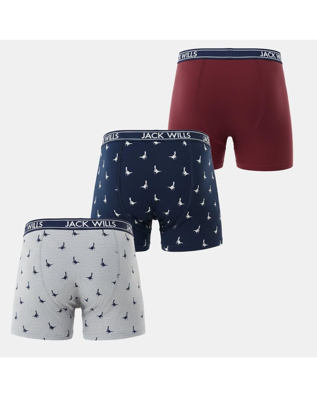 Jack Wills Blue Jw Daundley Boxers 3 Pack for men