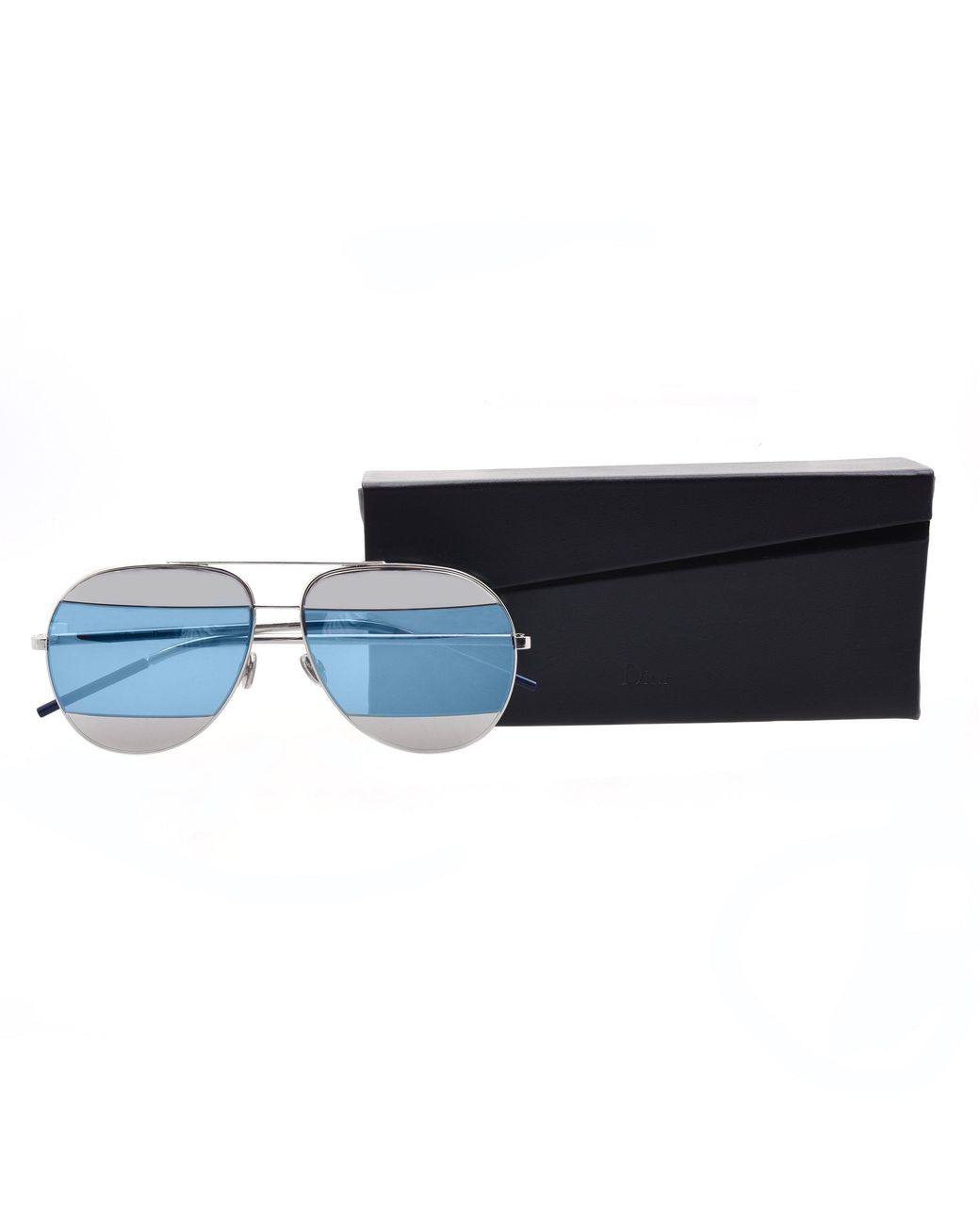 Dior Blue 0Cd000681 Aviator Sunglasses