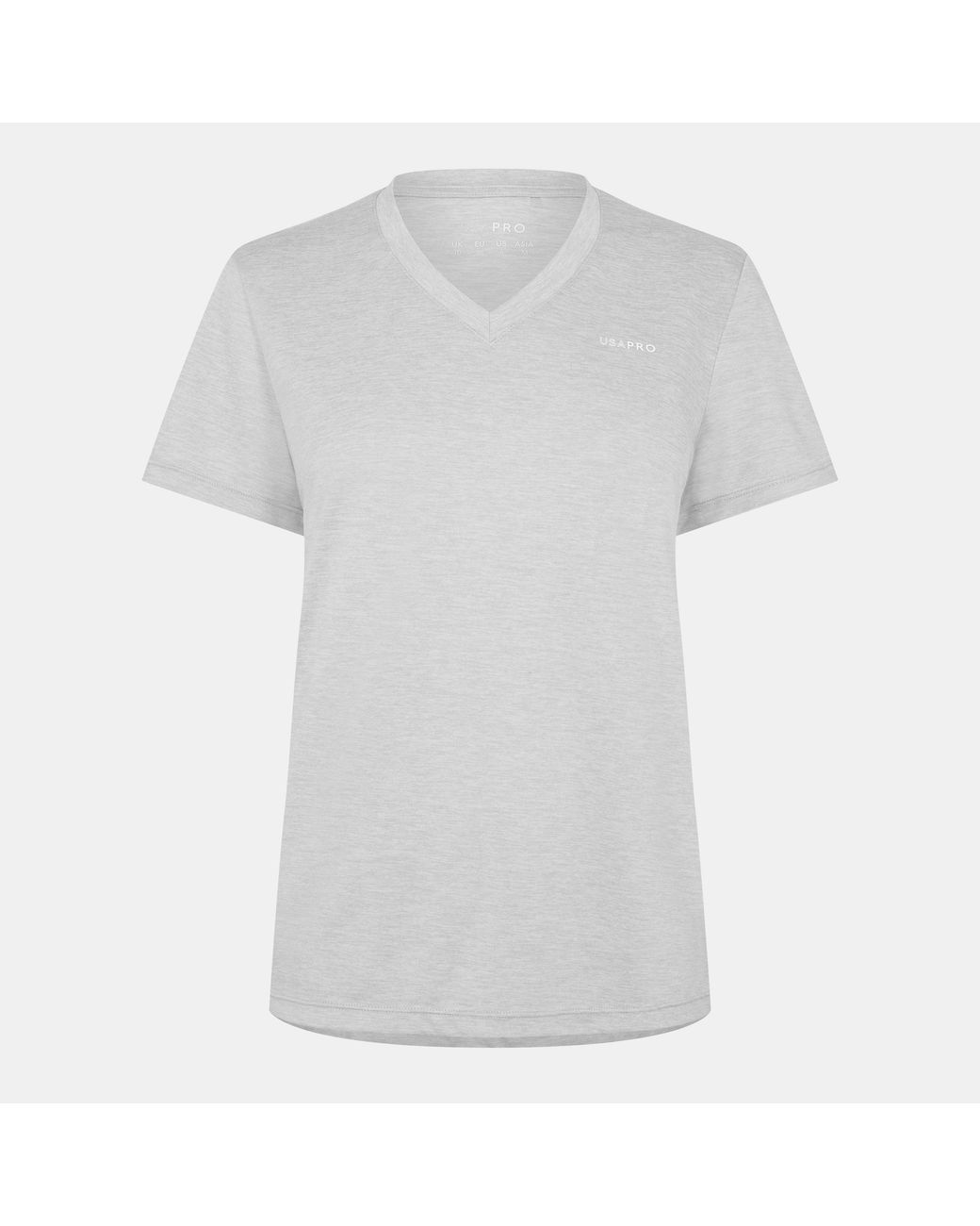 Usa Pro White The Tech V-Neck Tee