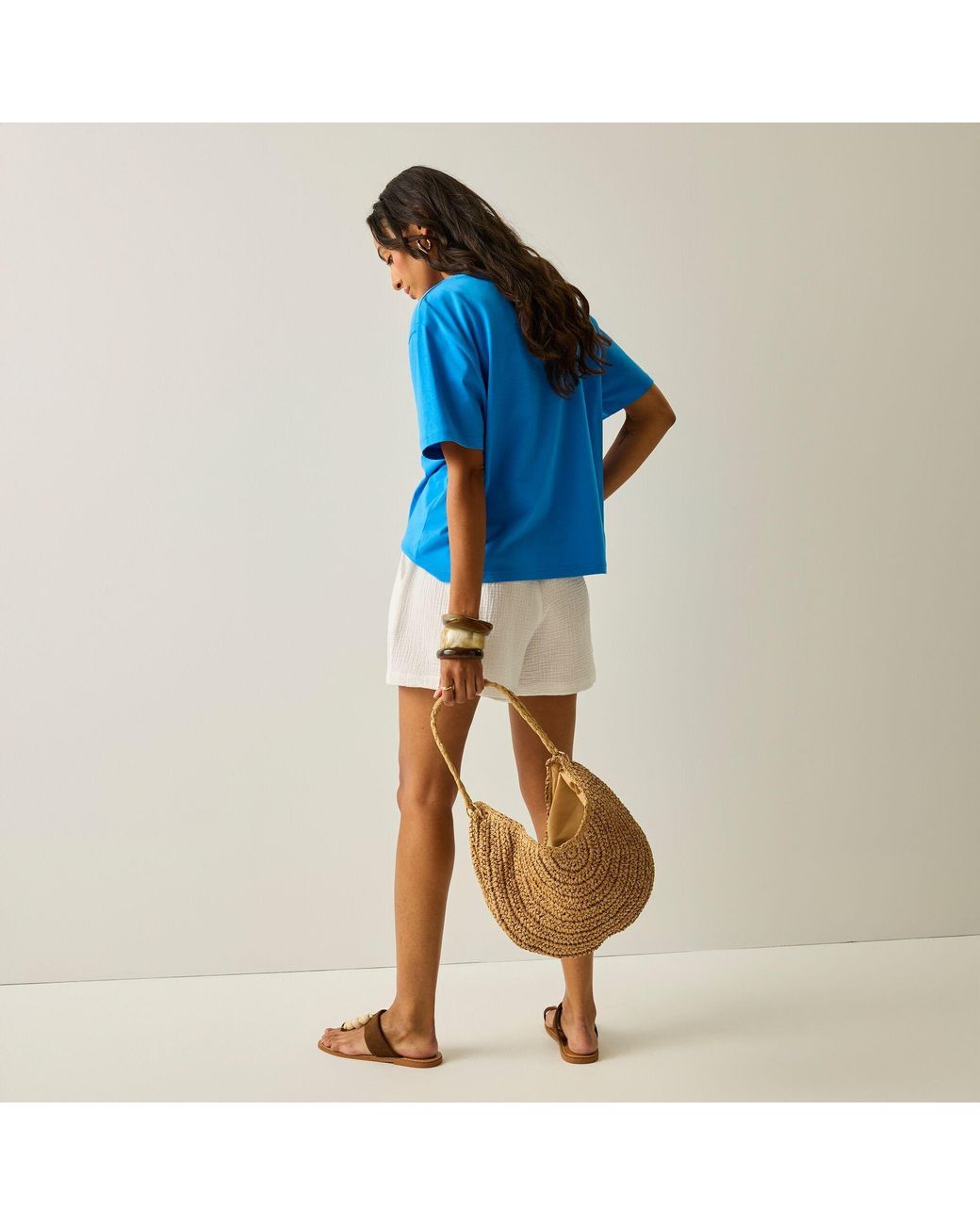 Regatta Blue Cancun Cotton Relaxed-Fit Shorts for men