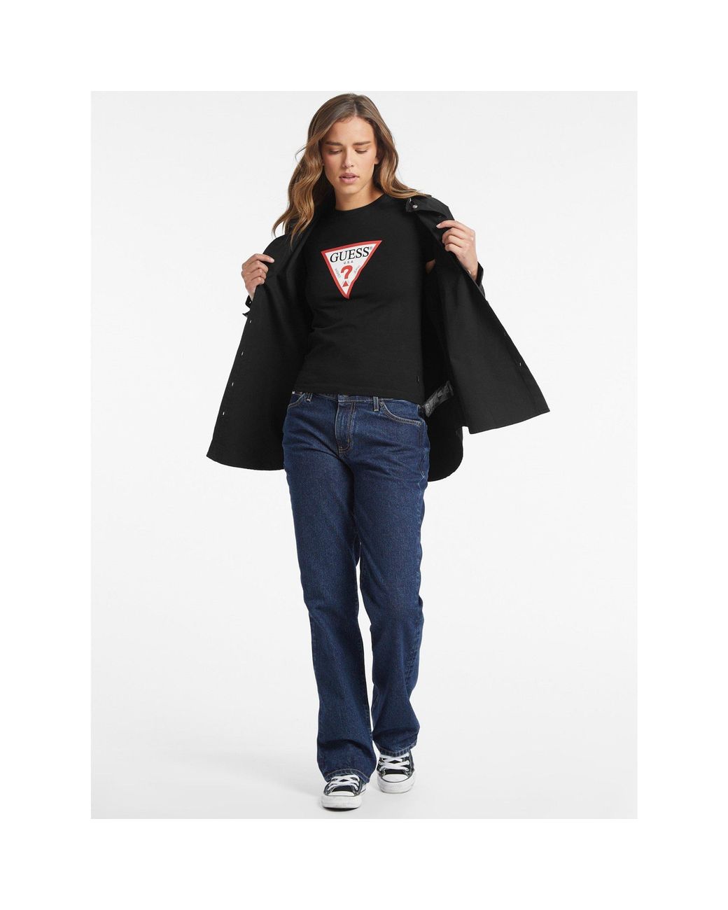 Guess Blue Tri Icon Tee