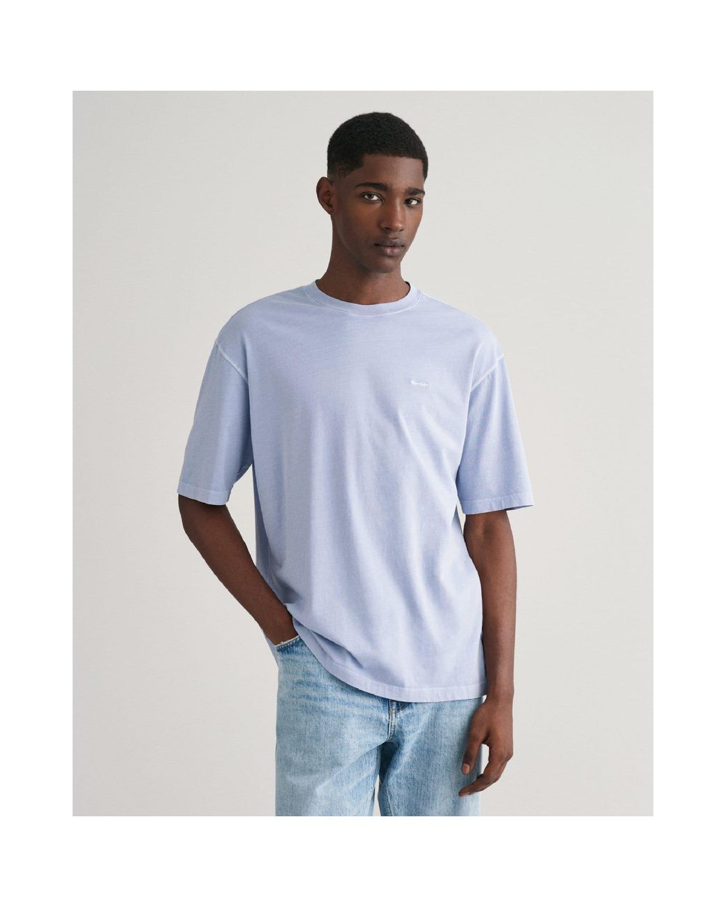 Gant Blue Sunfaded T-Shirt Cotton for men