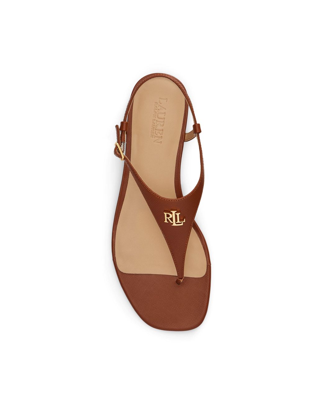 Ralph Lauren Brown Flat Sandals