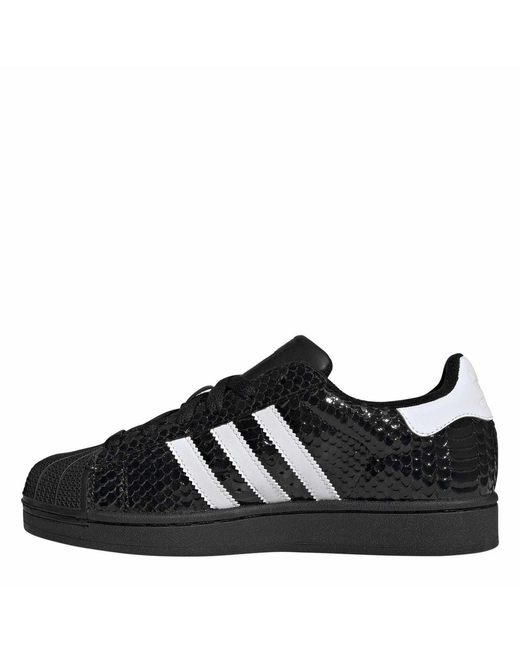 Adidas Originals Black Superstar Ii Leather Low-Top Trainers