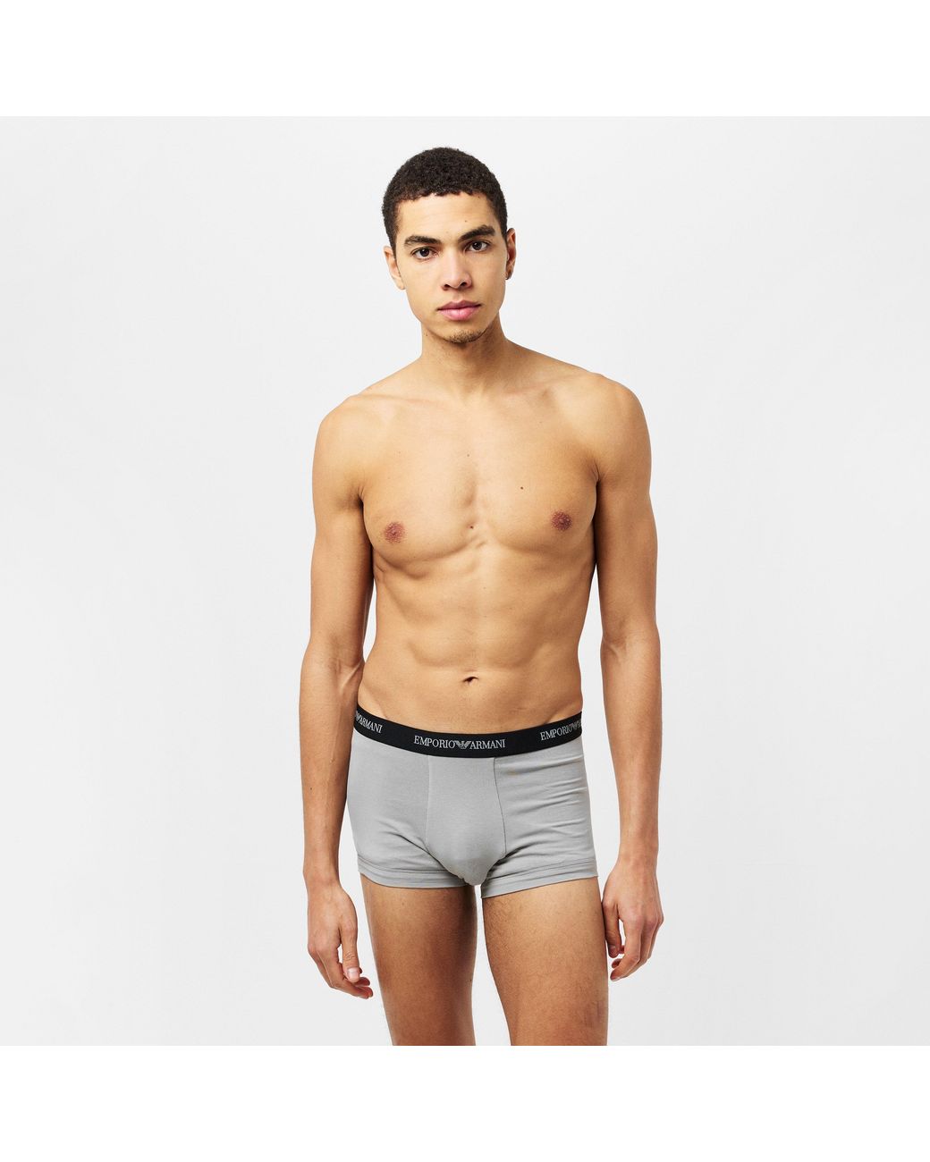 Emporio Armani White Core 3 Pack Boxer Shorts for men