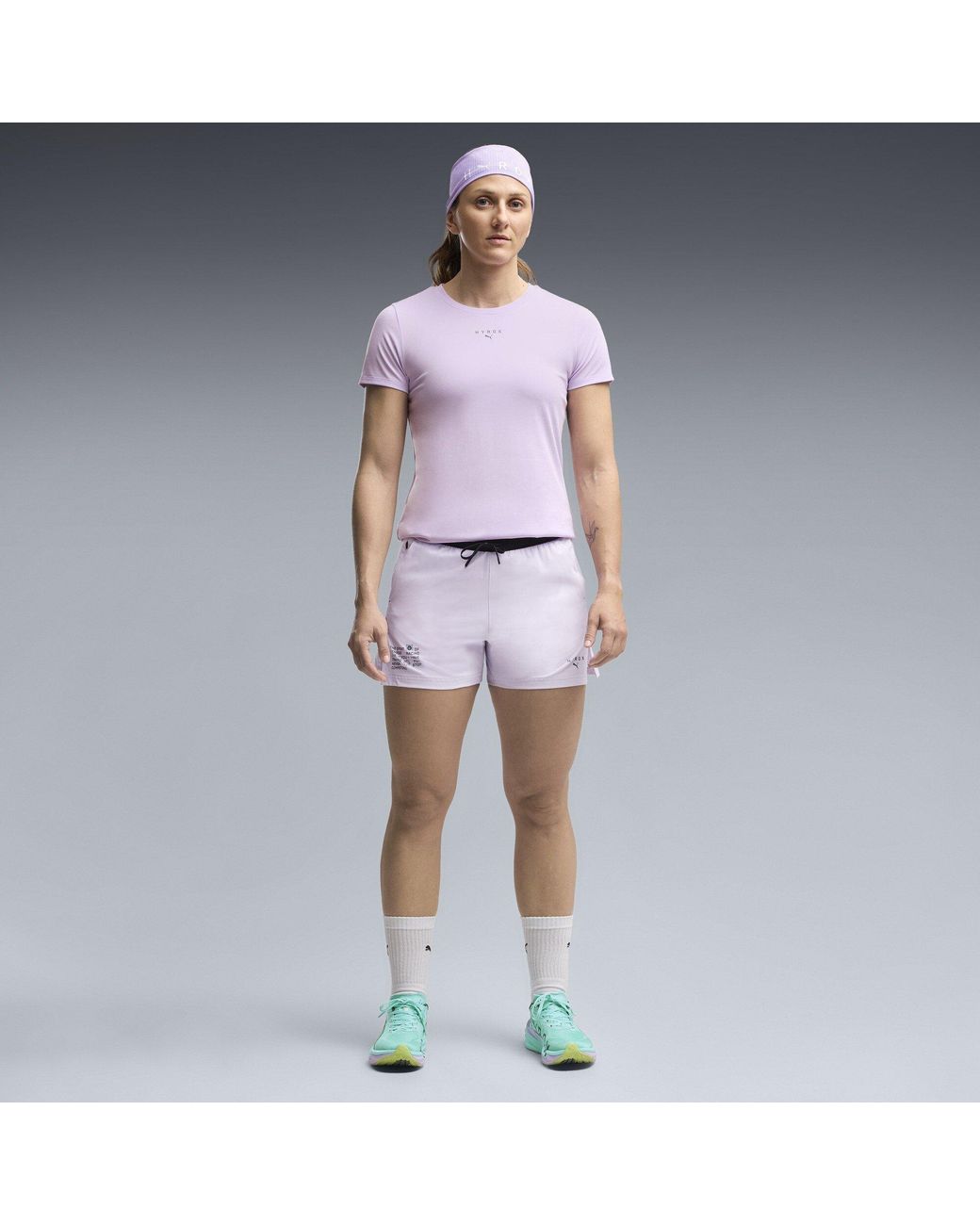 PUMA Purple Hyrox Graphic Short Sleeve T-Shirt
