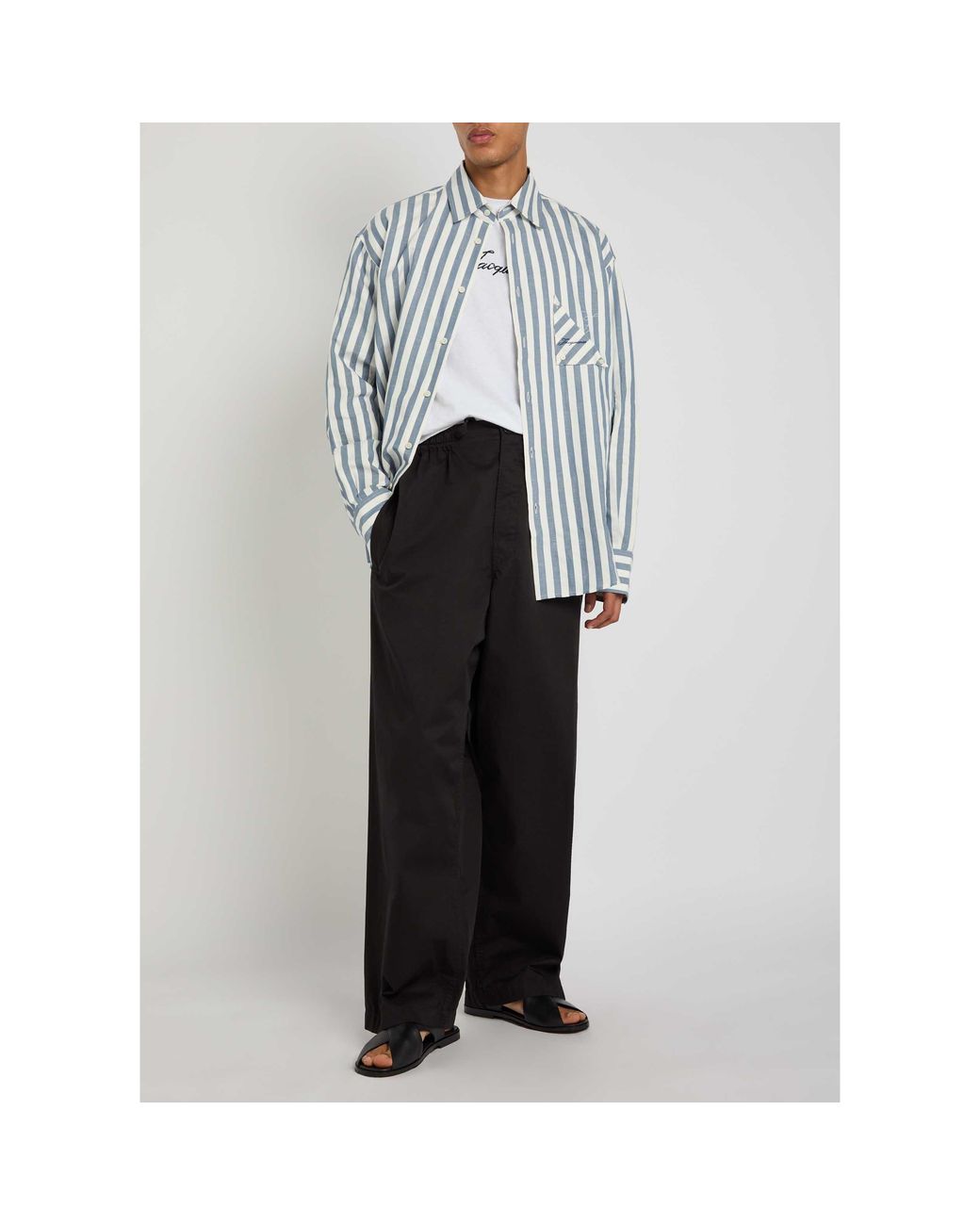 Jacquemus Blue Jac The Sailboat Shirt for men