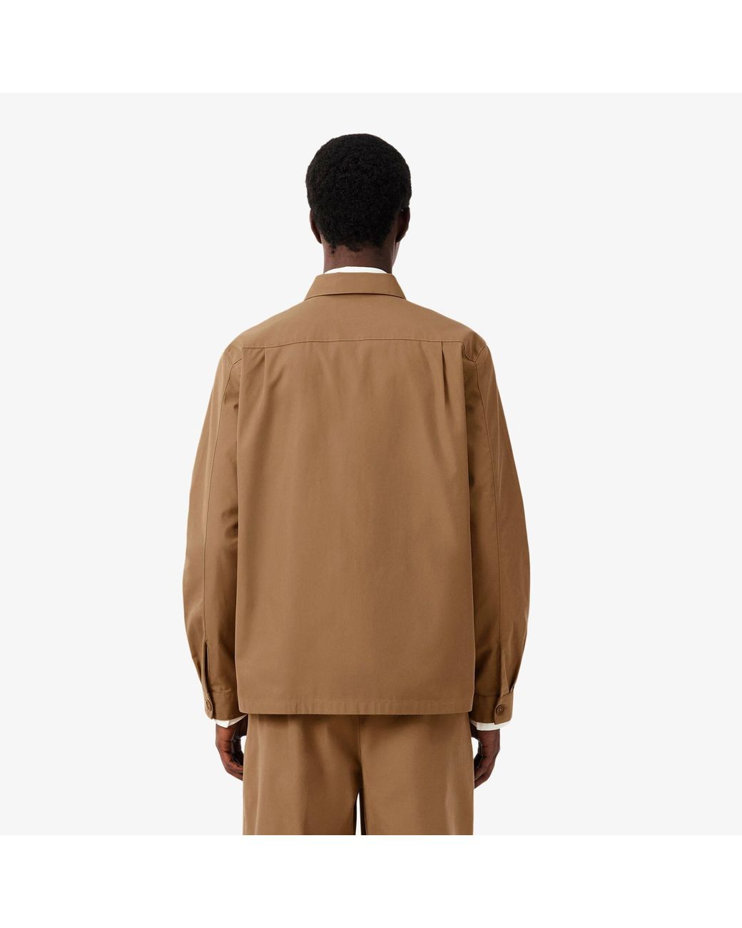 Lacoste Brown Overshirt Sn64 for men