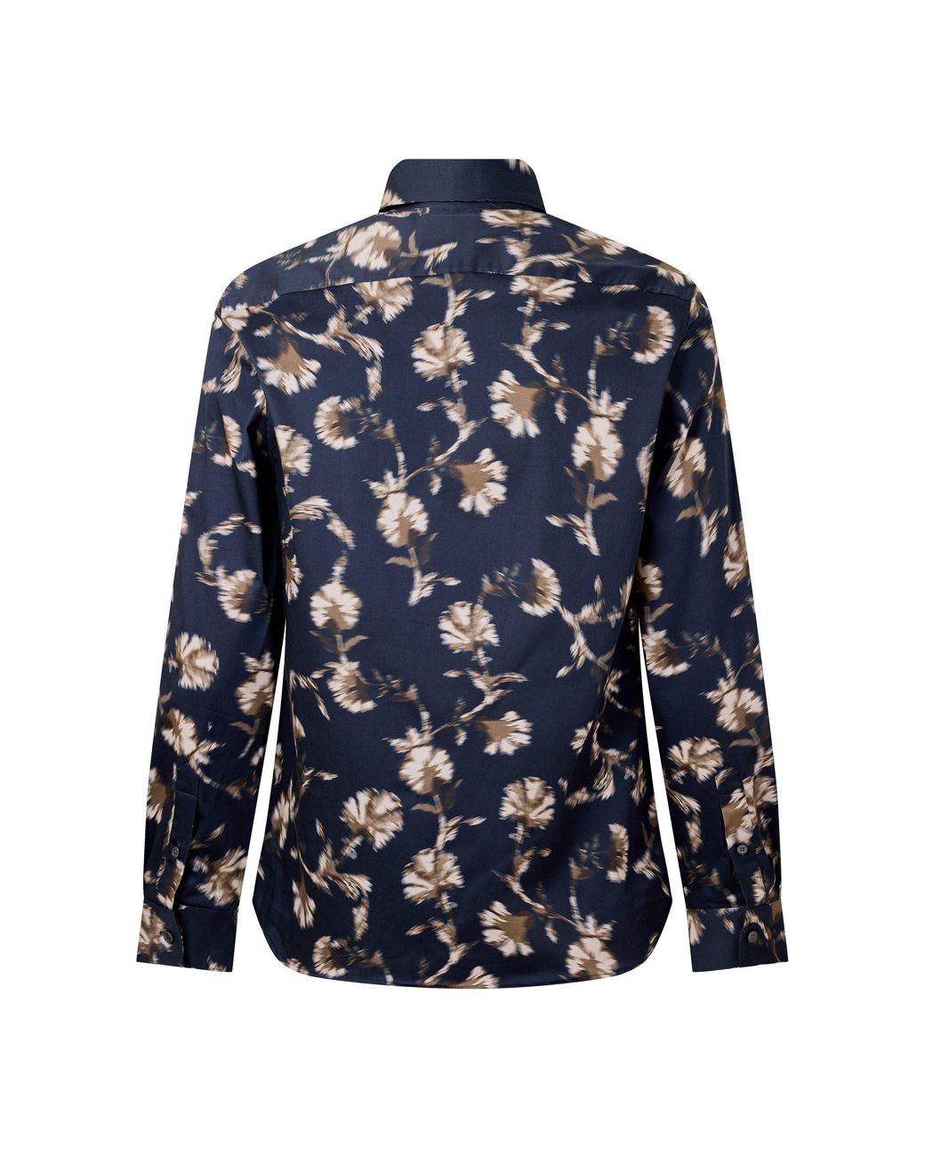 Ted Baker Black Floral Viscose Long-Sleeve Shirt for men