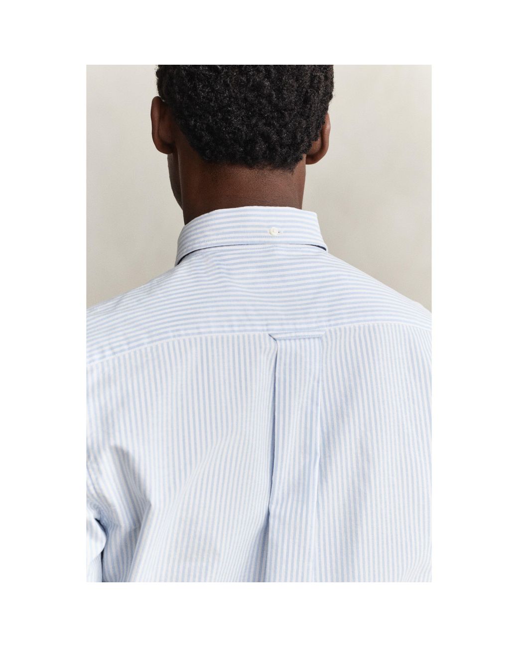 Gant Blue Stripe Long Sleeve Oxford Shirt for men