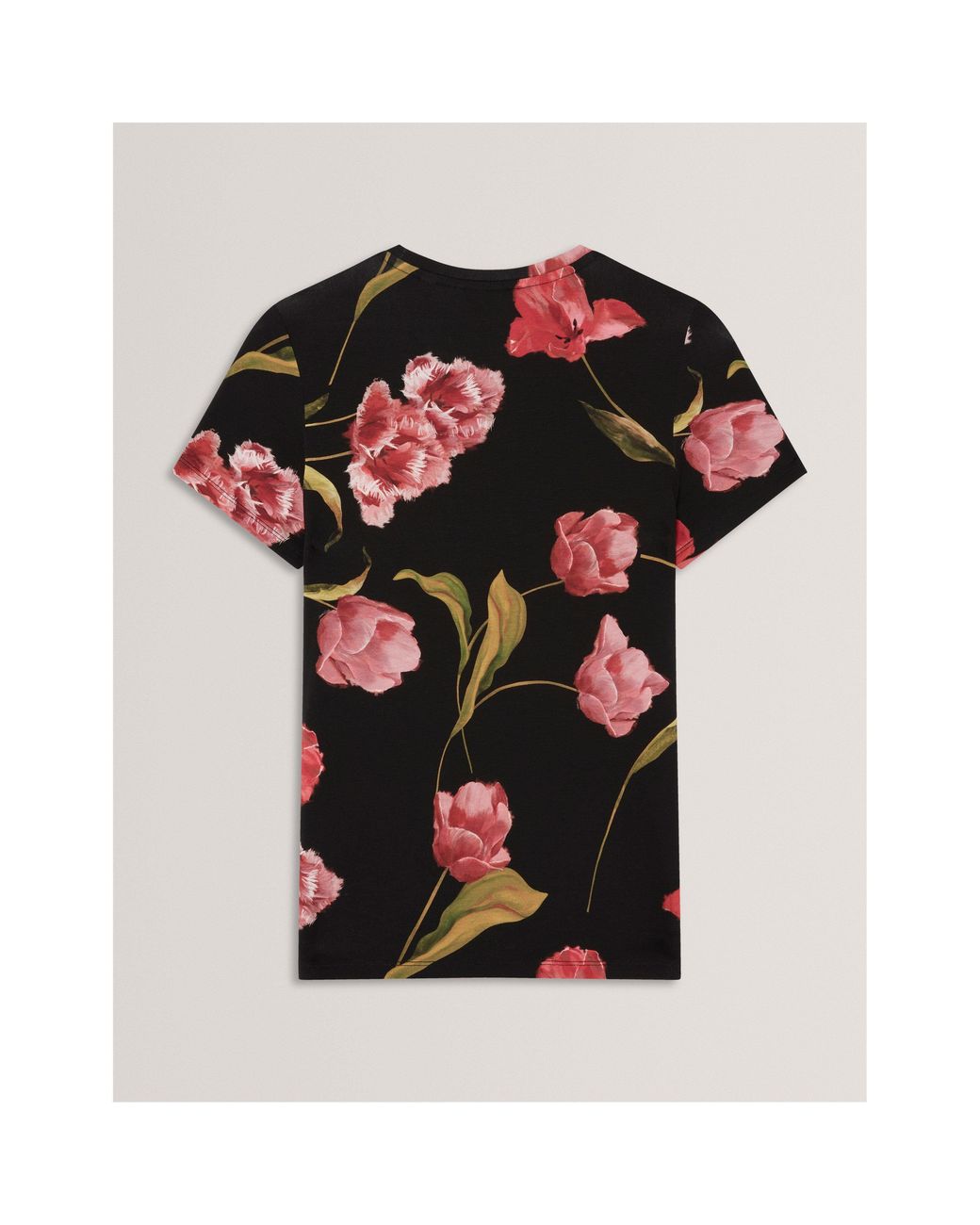 Ted Baker Black Printed Slim Fit T-Shirt