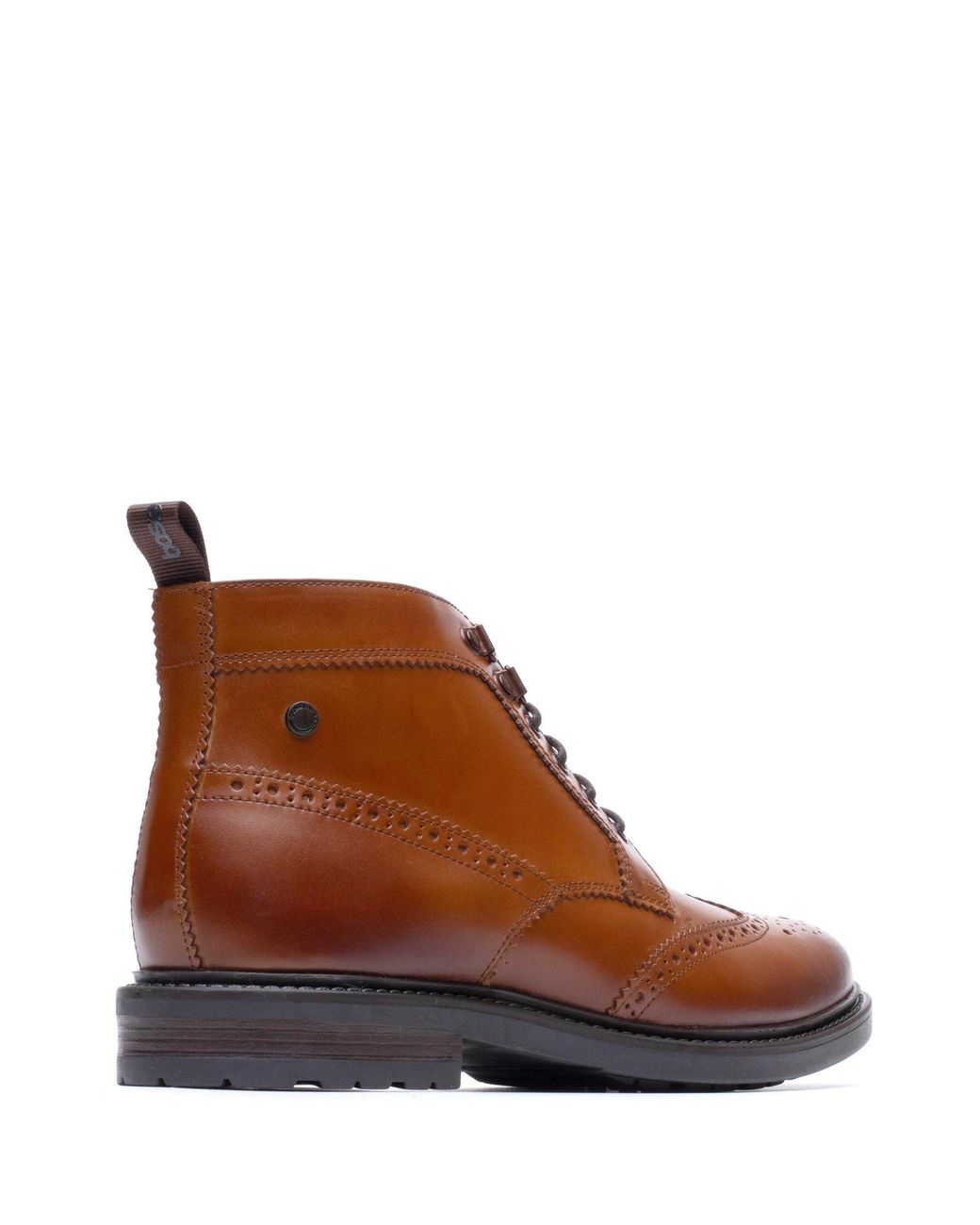 Base London Brown Porter Toe Cap Boot for men