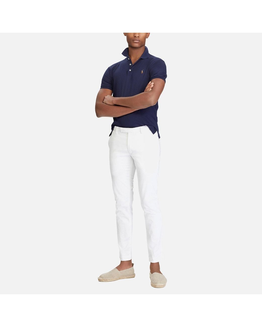 Ralph Lauren Blue Short Sleeve Polo Shirt for men