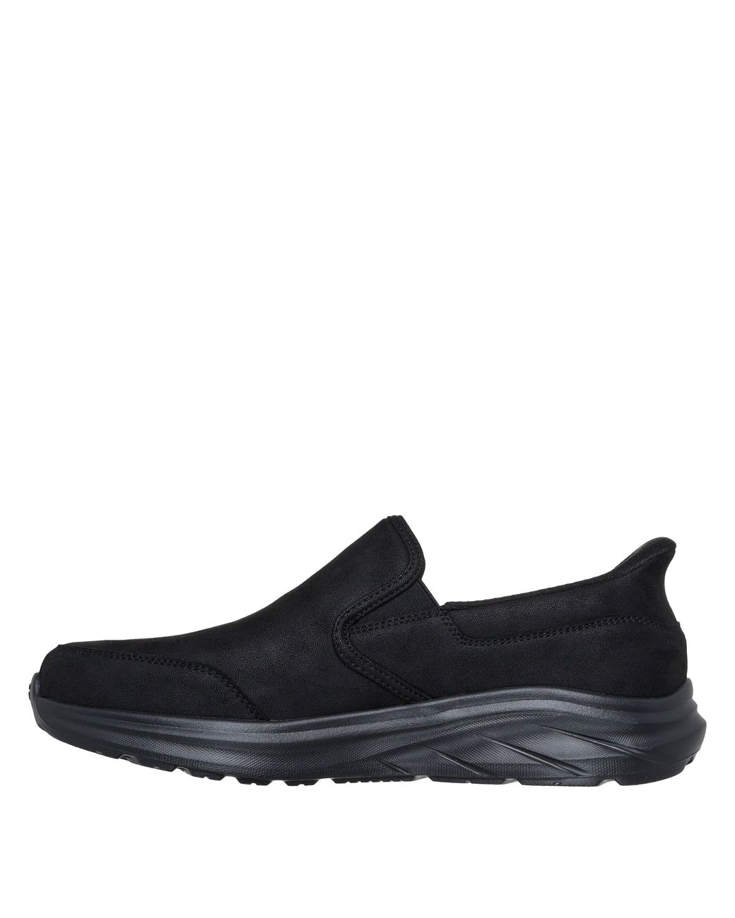 Skechers Black Equalizer 6.0 Zor Relaxed-Fit Slip-On Trainers for men