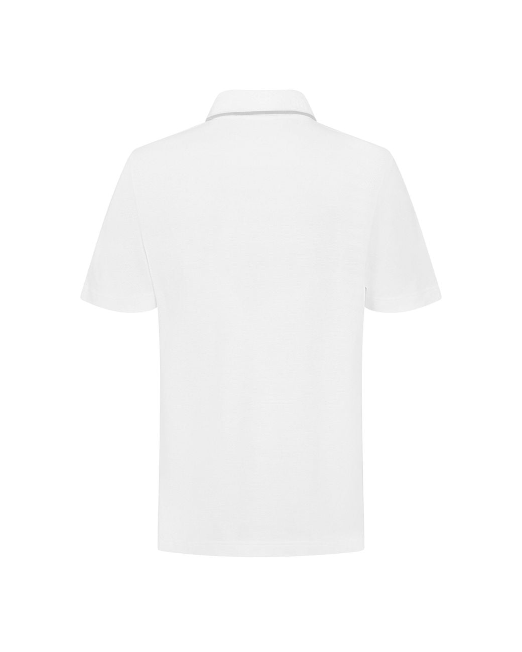 Casablanca White Embroidered Laurel Short Sleeve Polo Shirt for men