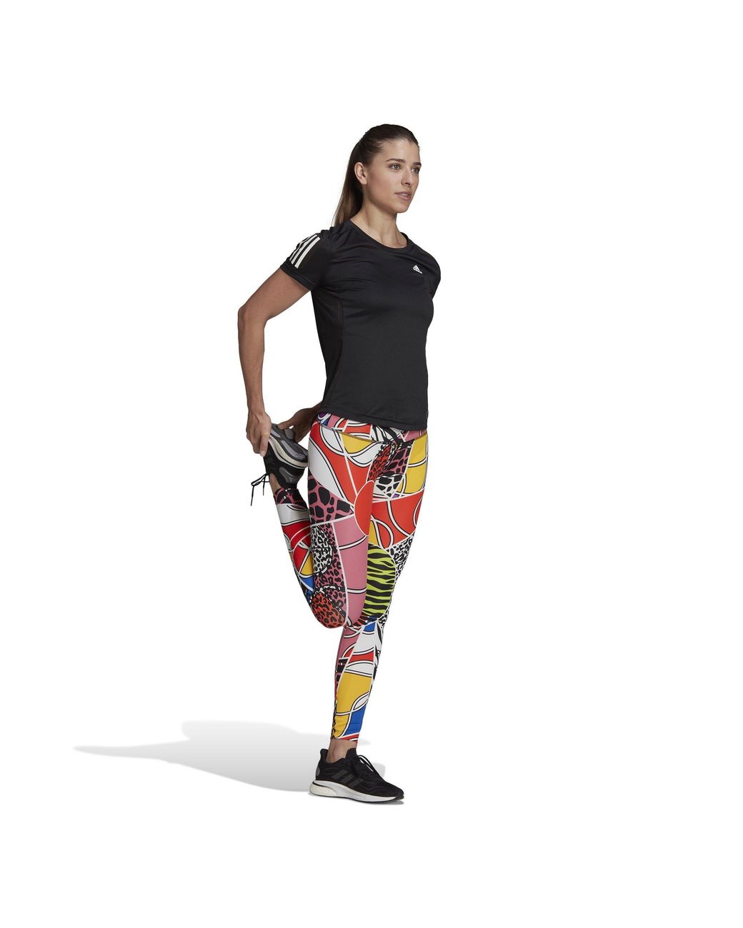 Adidas Red Rich Mnisi Running Leggings