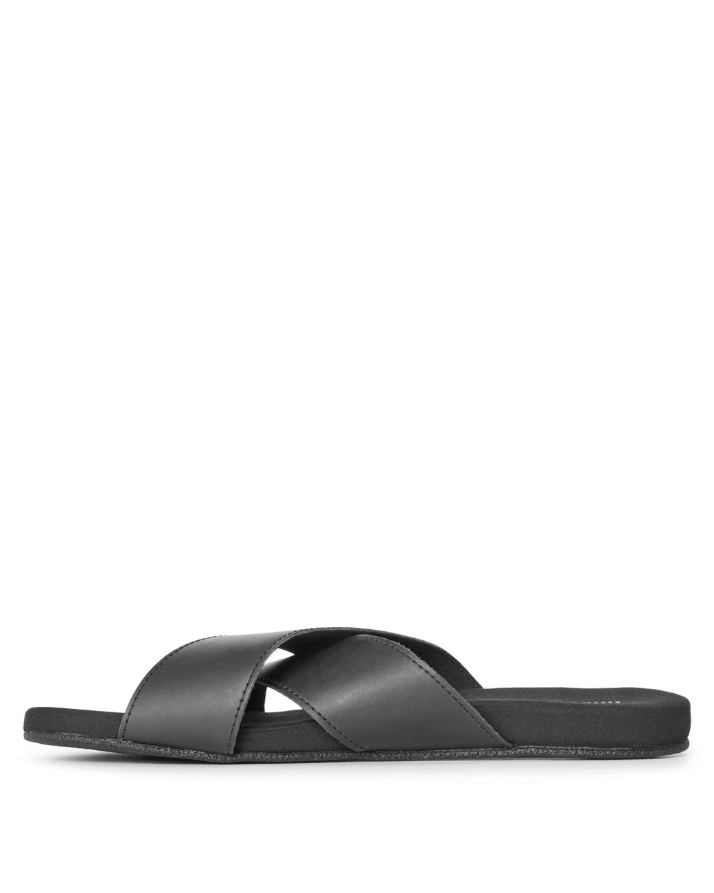 Timberland Black Solid Patterned Open Toe Slide Sandals for men