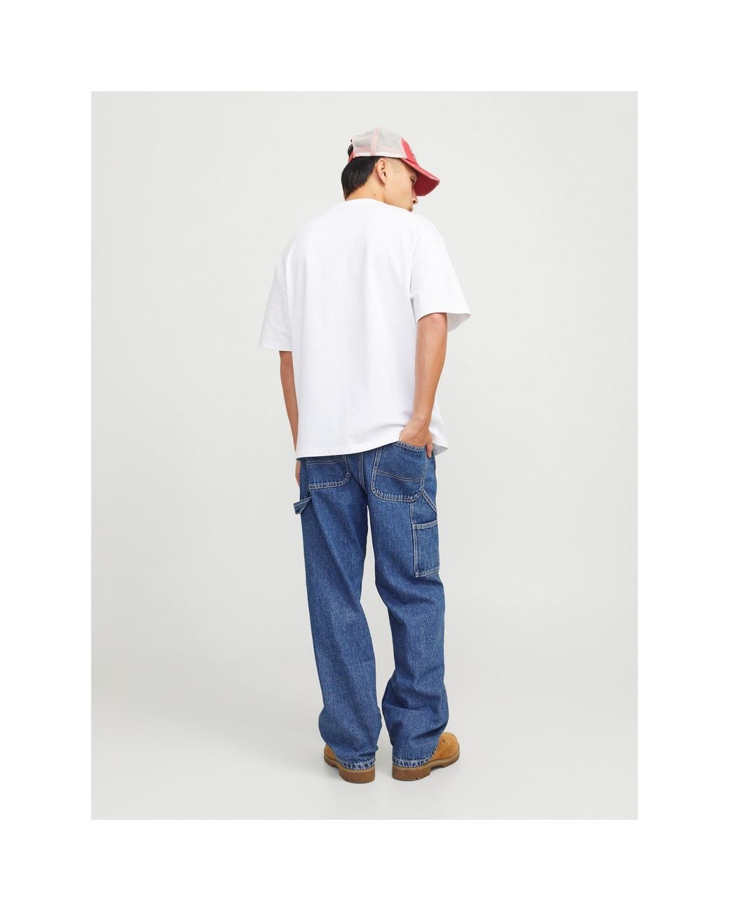 Jack & Jones Blue Alex Carp Carpenter Jeans for men