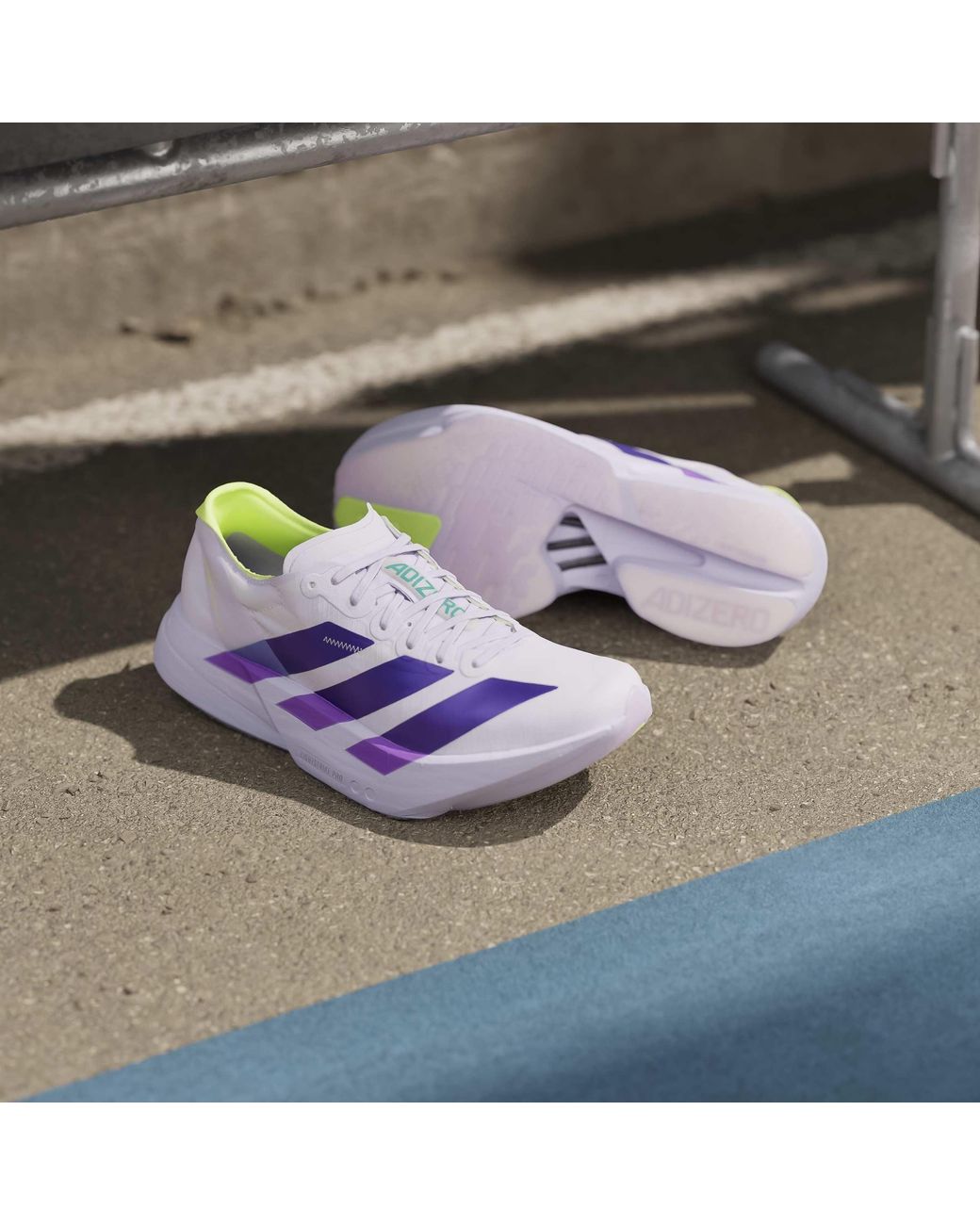 Adidas Purple Adios Pro 4 Road Running Shoes