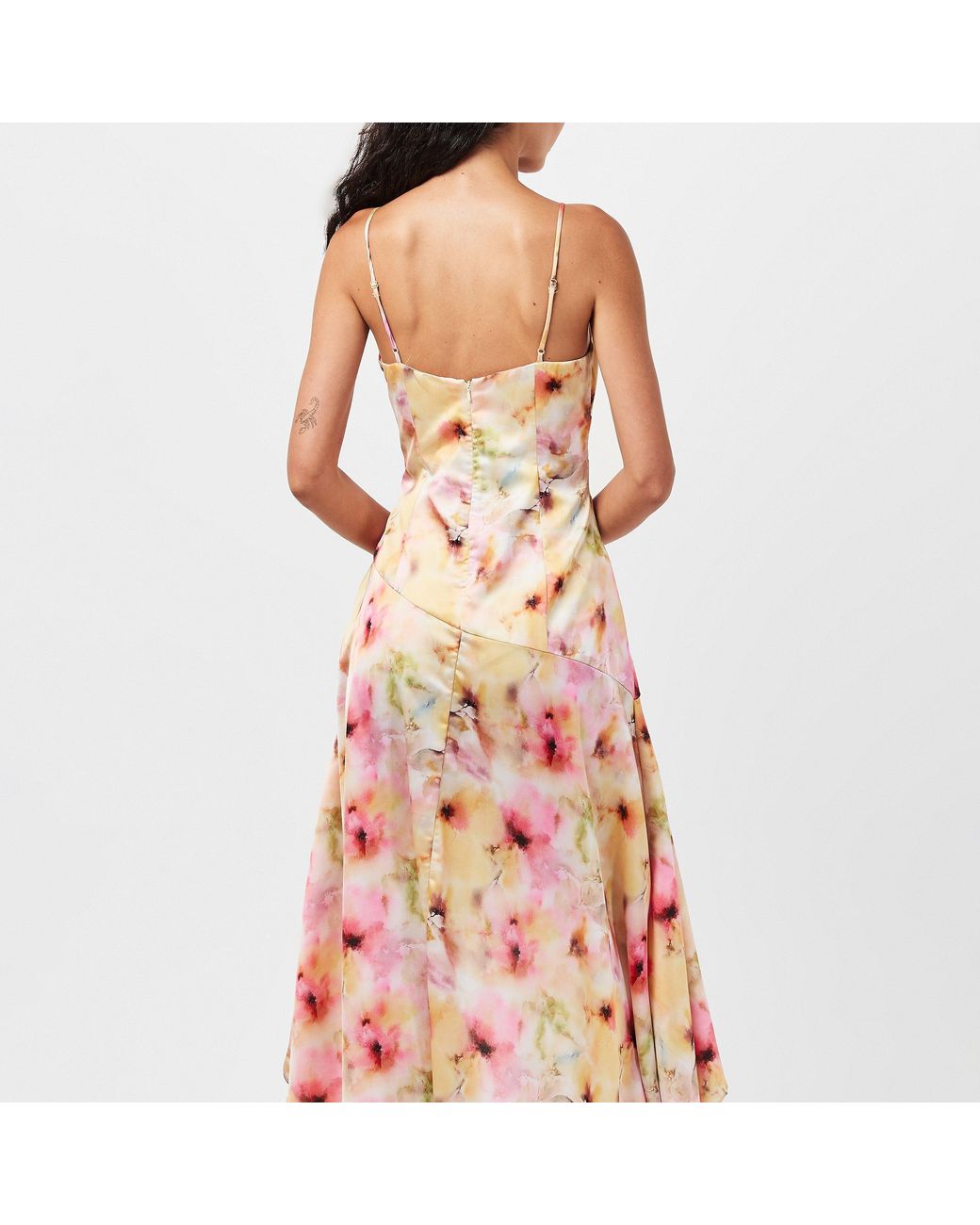 Bardot Pink Sorella Gingham V-Neck Strappy Maxi Dress