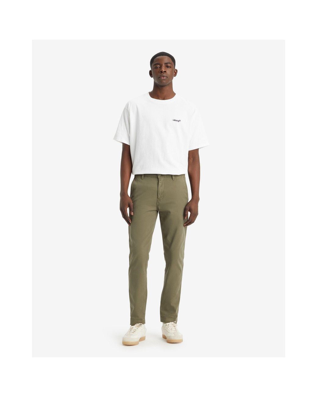 Levi's Green Chino Regular Tapered Trousers for men
