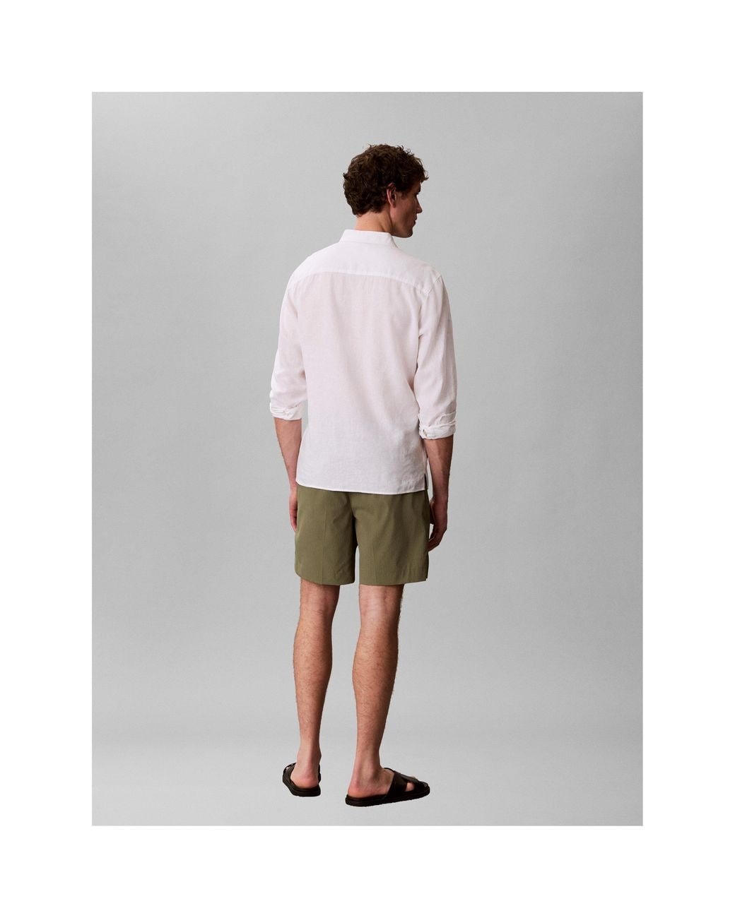 Calvin Klein Green Chino Shorts for men