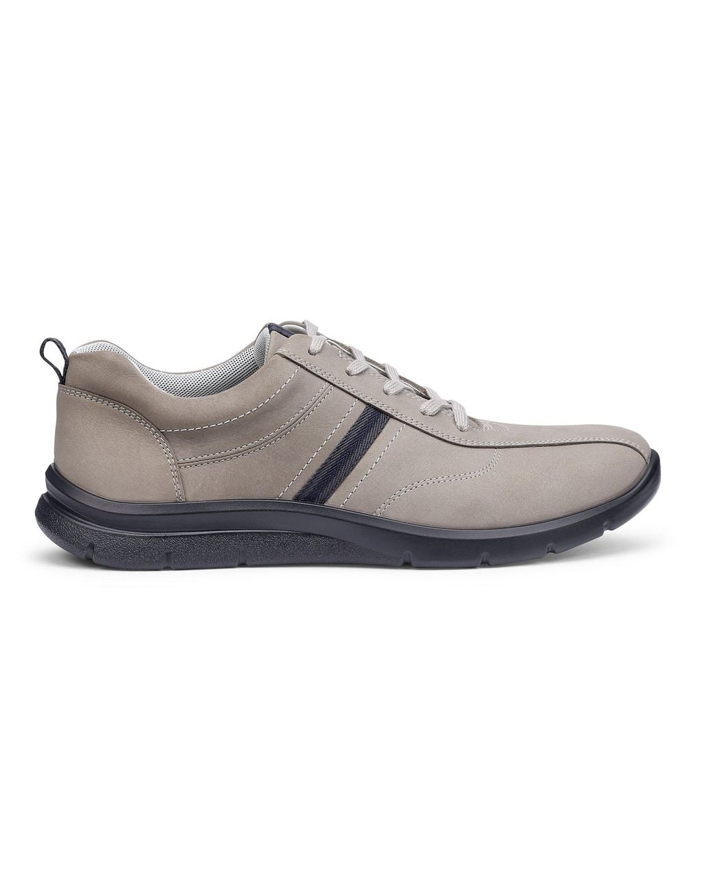 Hotter Gray Division Dual Fit Trainers for men