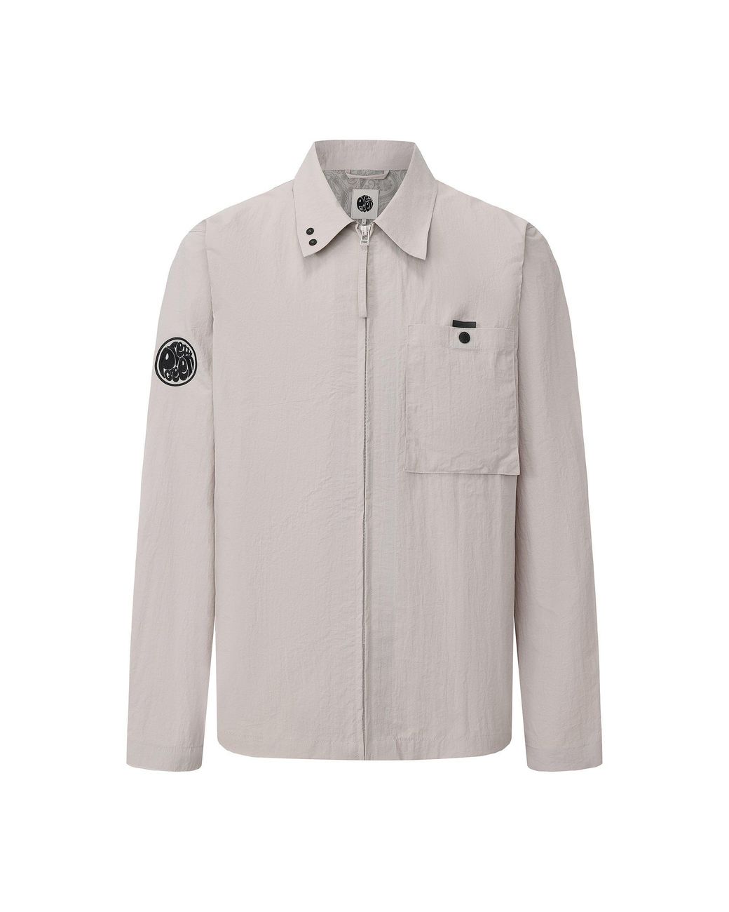Pretty Green Gray Heaton Overshirt for men