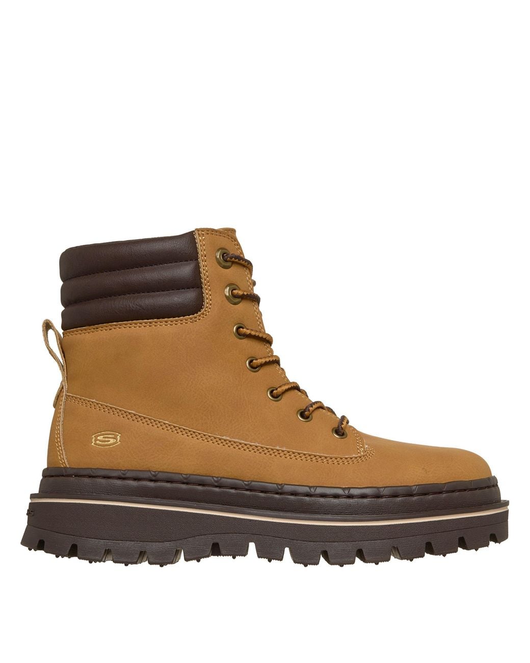 Skechers Brown Jammers Flat Ankle Boots