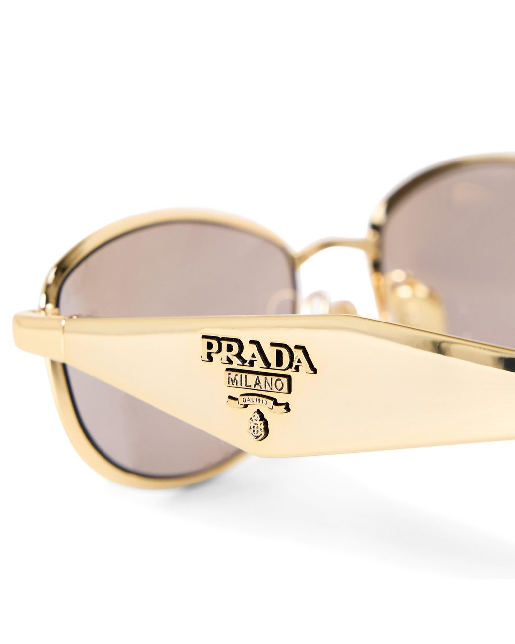 Prada Brown 0Pr D51S Oval Sunglasses