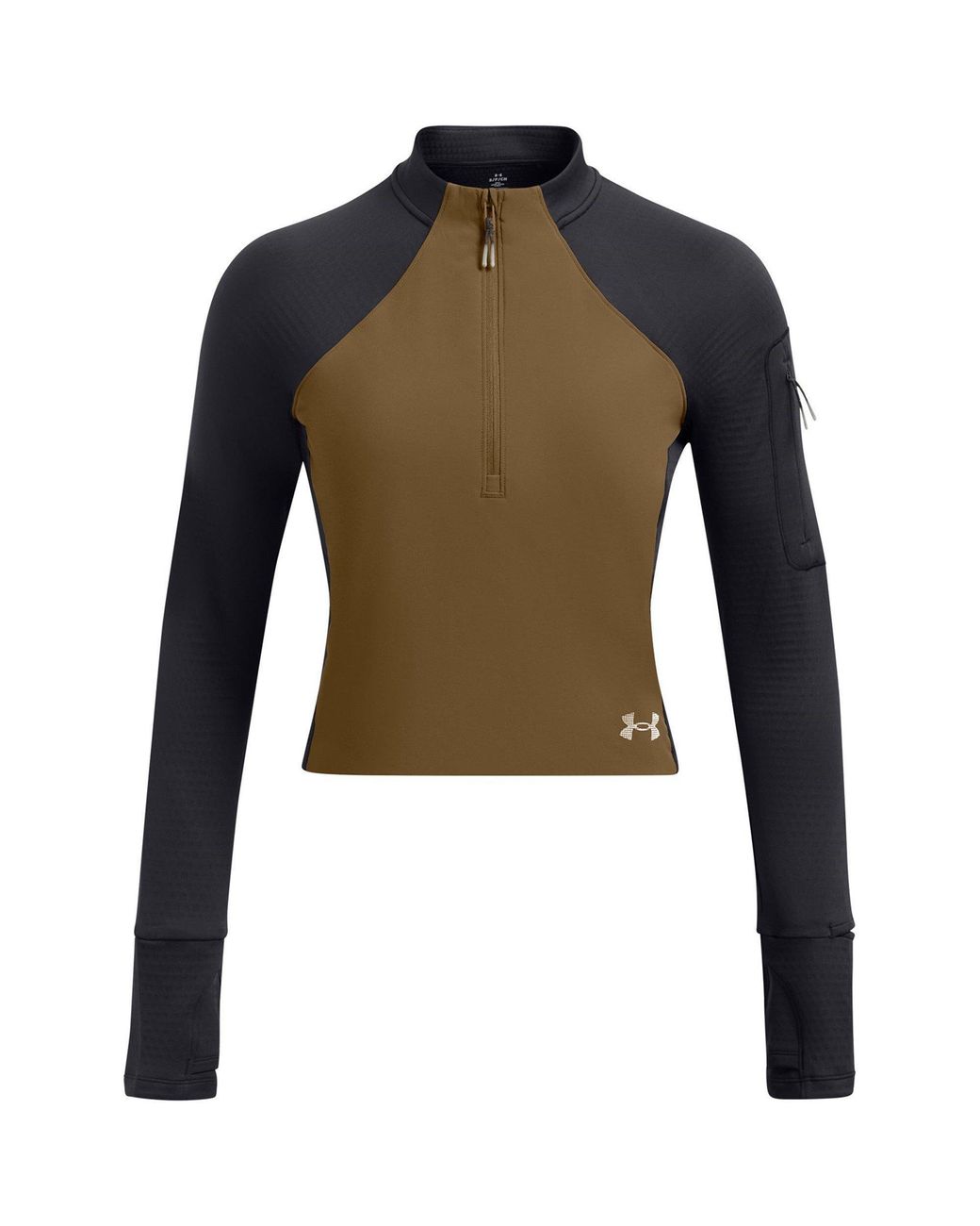 Under Armour Green Trail Run Long-Sleeve Performance Running Top