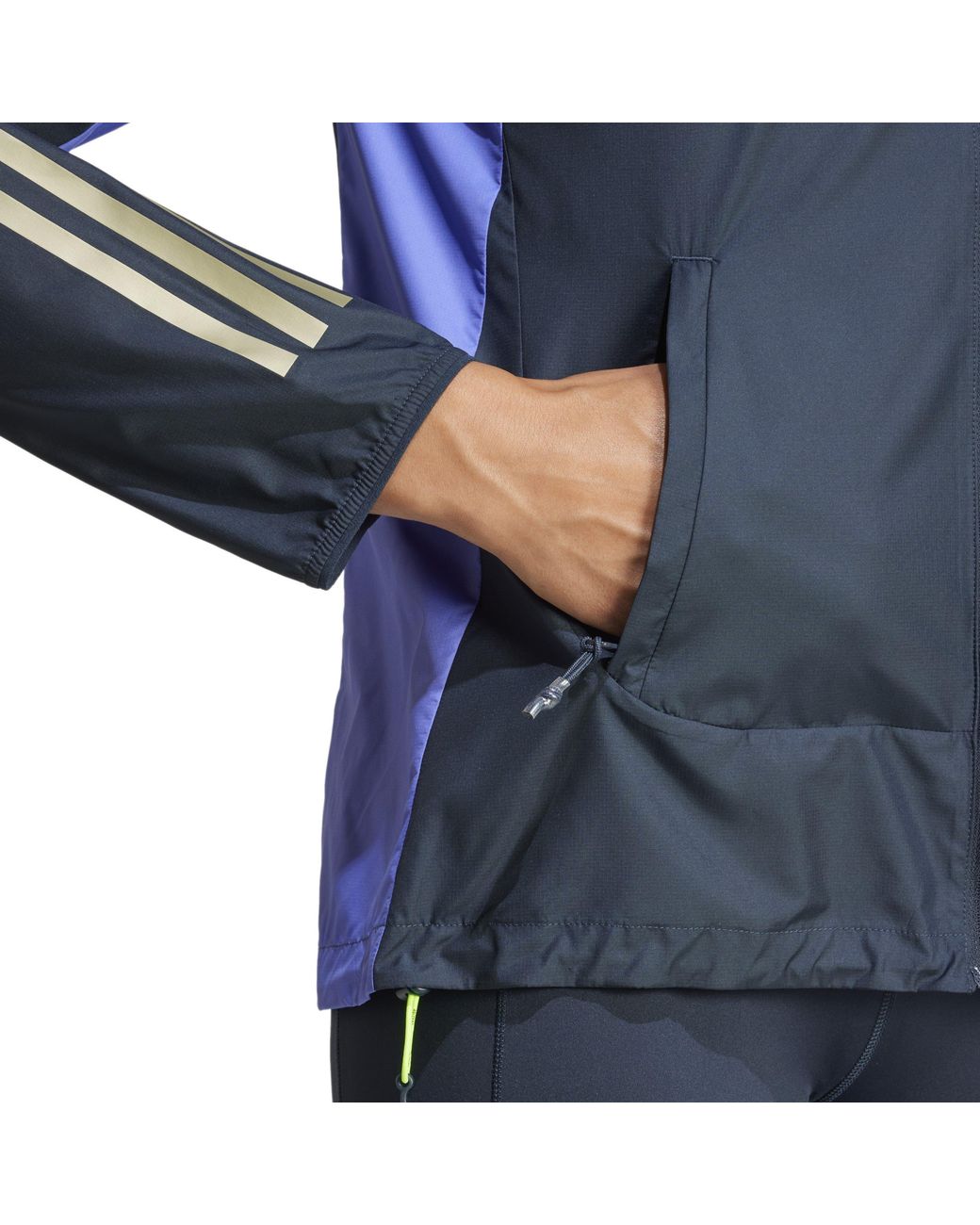 Adidas Blue Performance Running Jacket