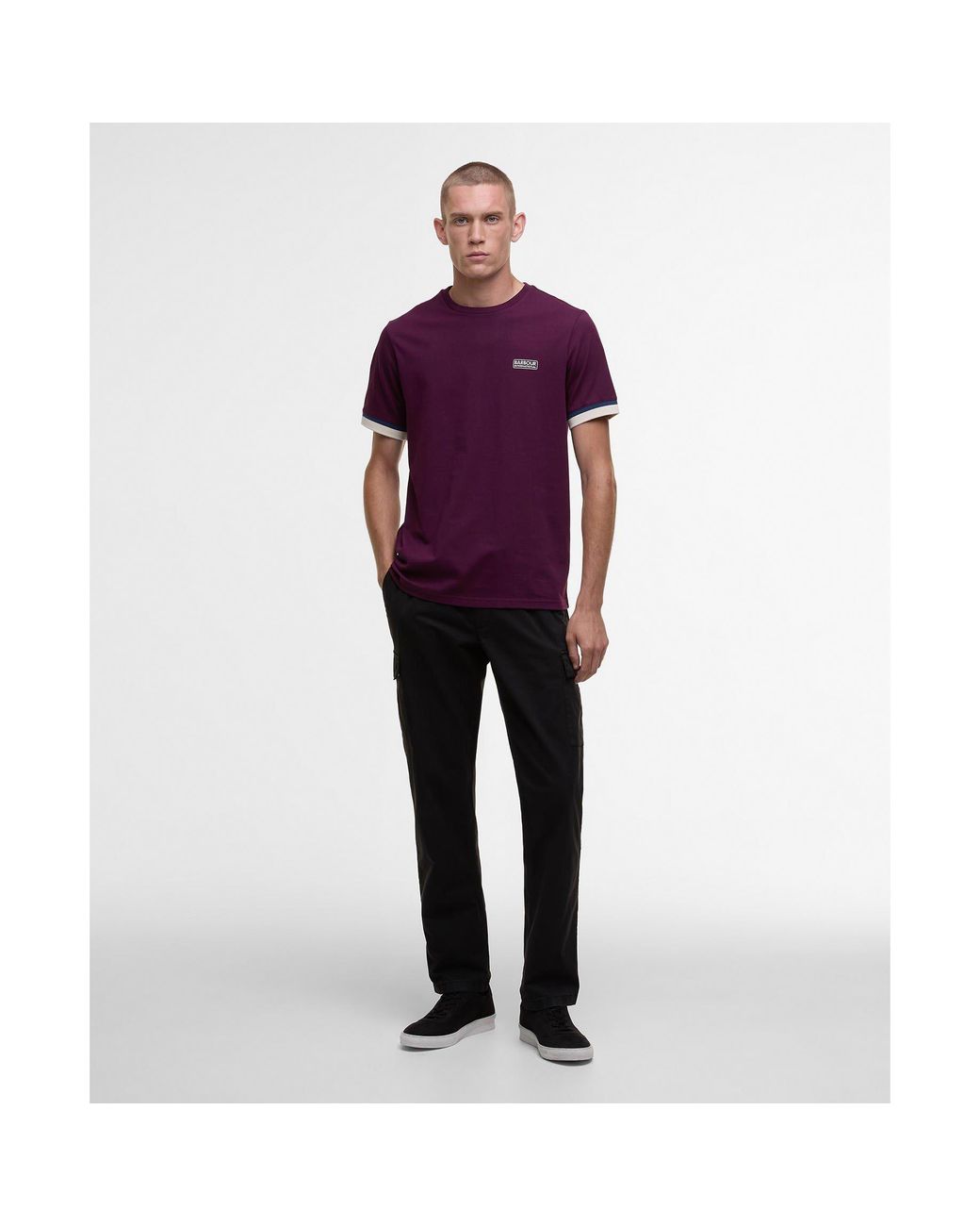 Barbour Purple Evan T-Shirt for men