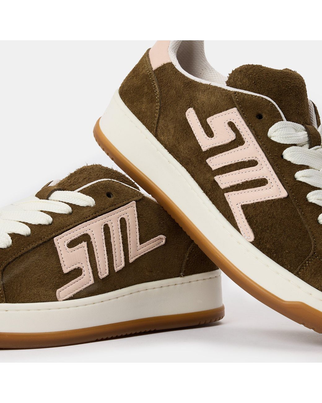 Steve Madden Brown Alysha Low-Top Trainers