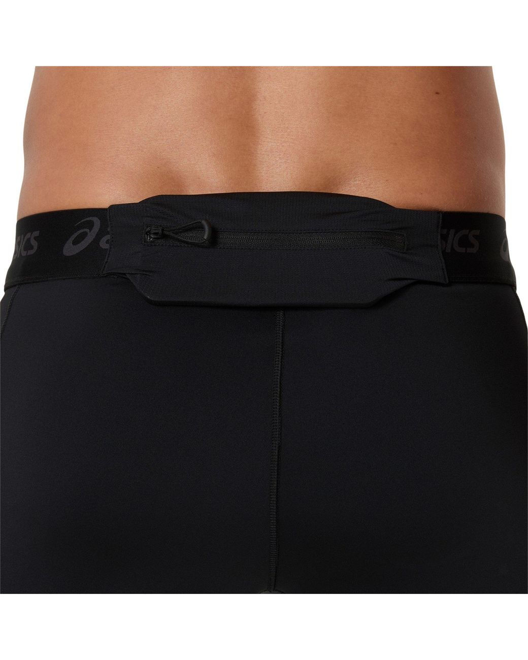 Asics Black Road Performance Running Tights for men