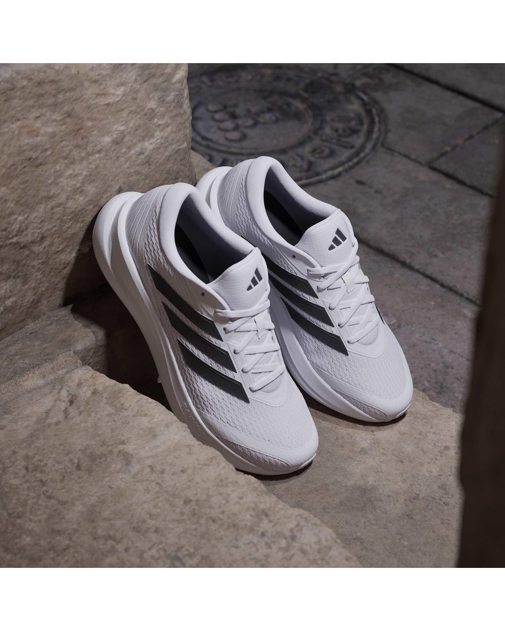 Adidas White Runfalcon Sneakers for men