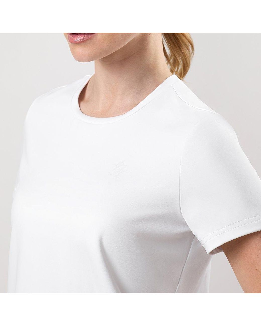 Gym King White Vic Performance Short-Sleeve Round-Neck T-Shirt